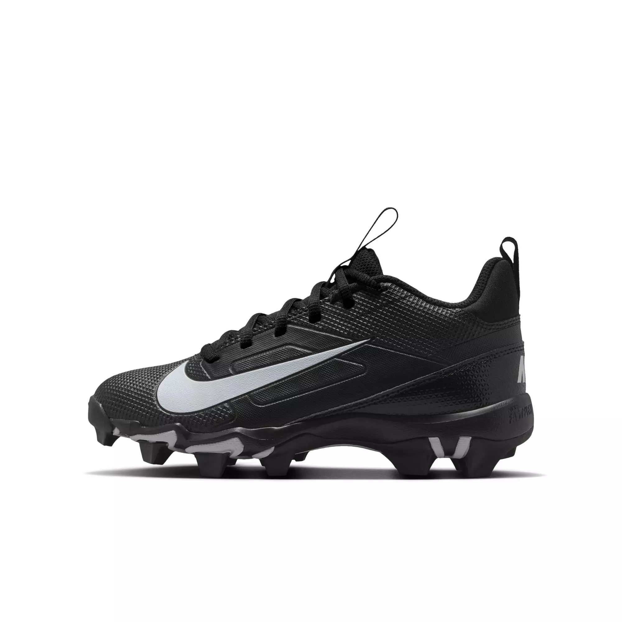 Nike Alpha Shark "Black/White" Grade School Boys' Football Cleat - BLACK/WHITE