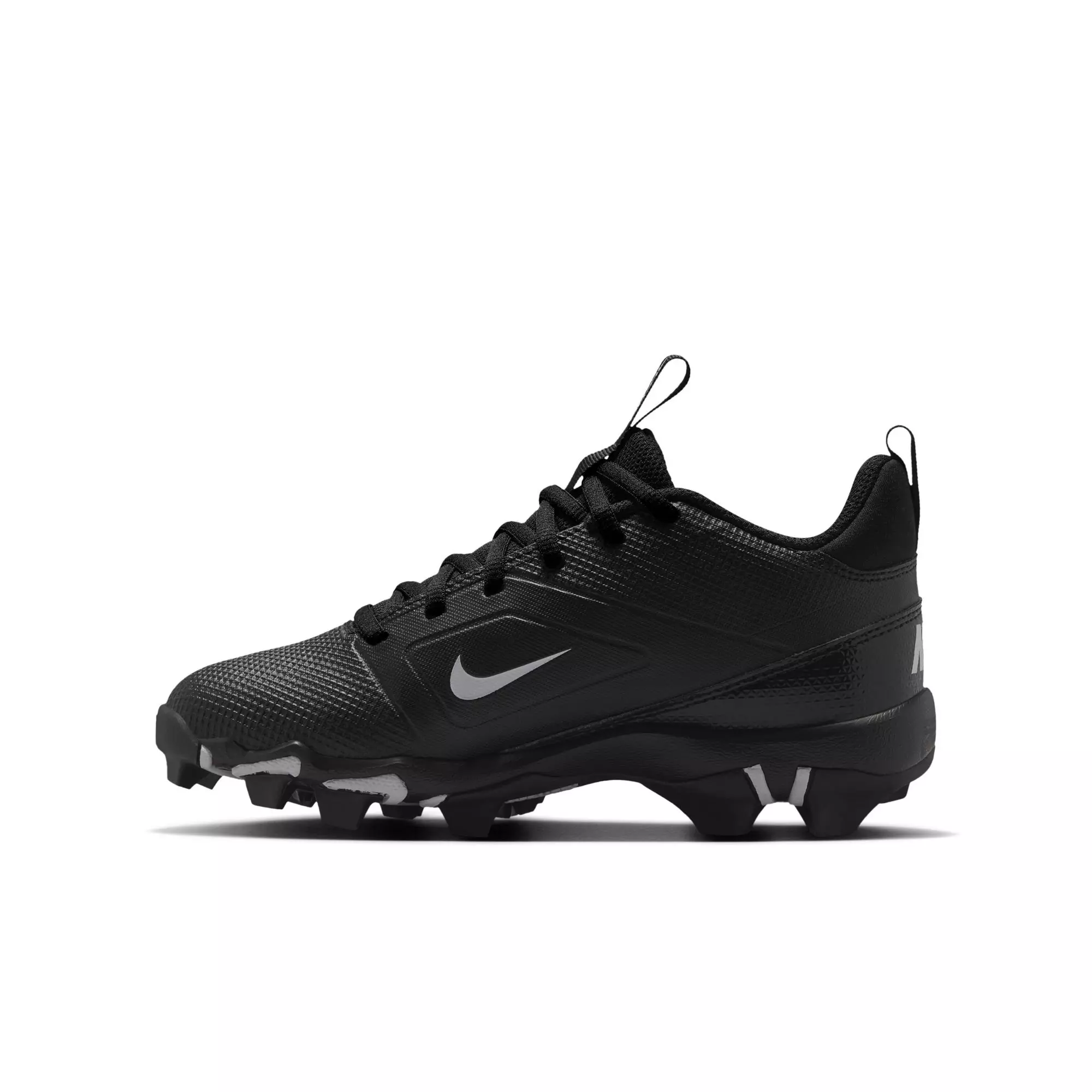 Nike Alpha Shark "Black/White" Grade School Boys' Football Cleat - BLACK/WHITE
