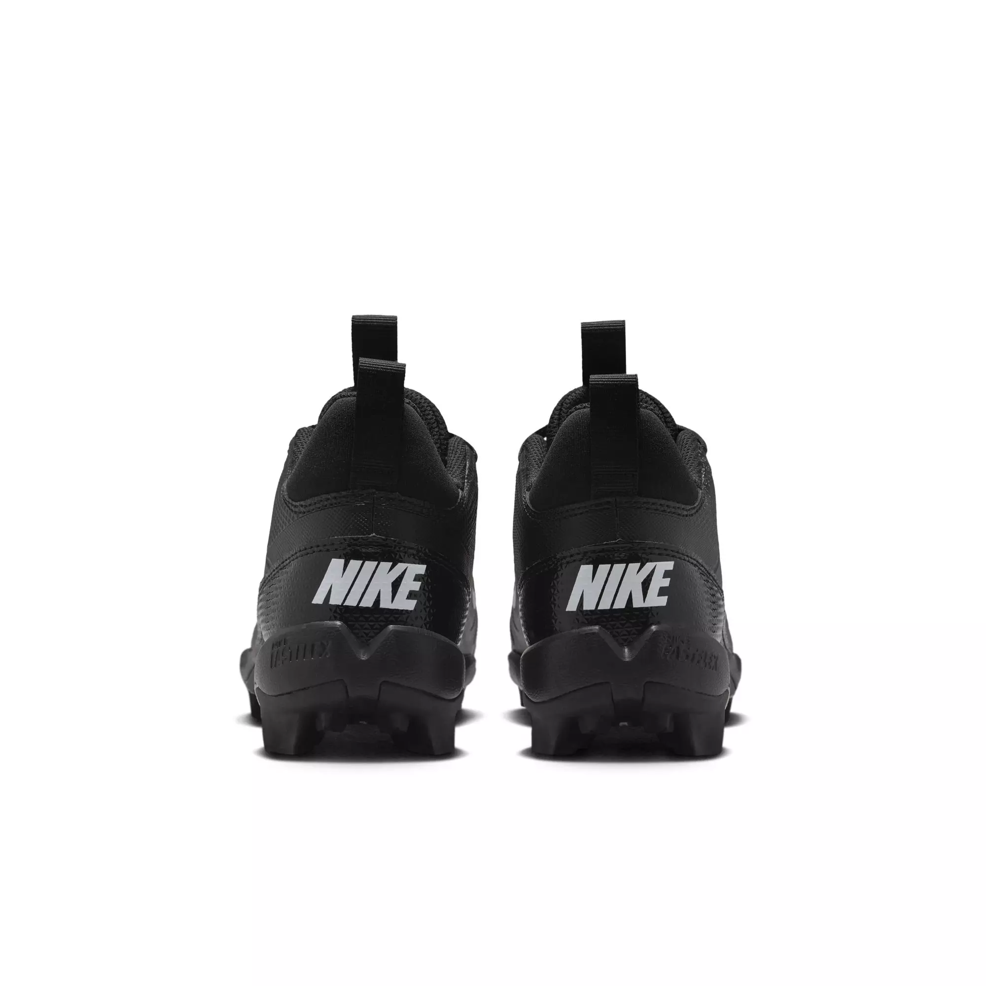 Nike Alpha Shark "Black/White" Grade School Boys' Football Cleat - BLACK/WHITE