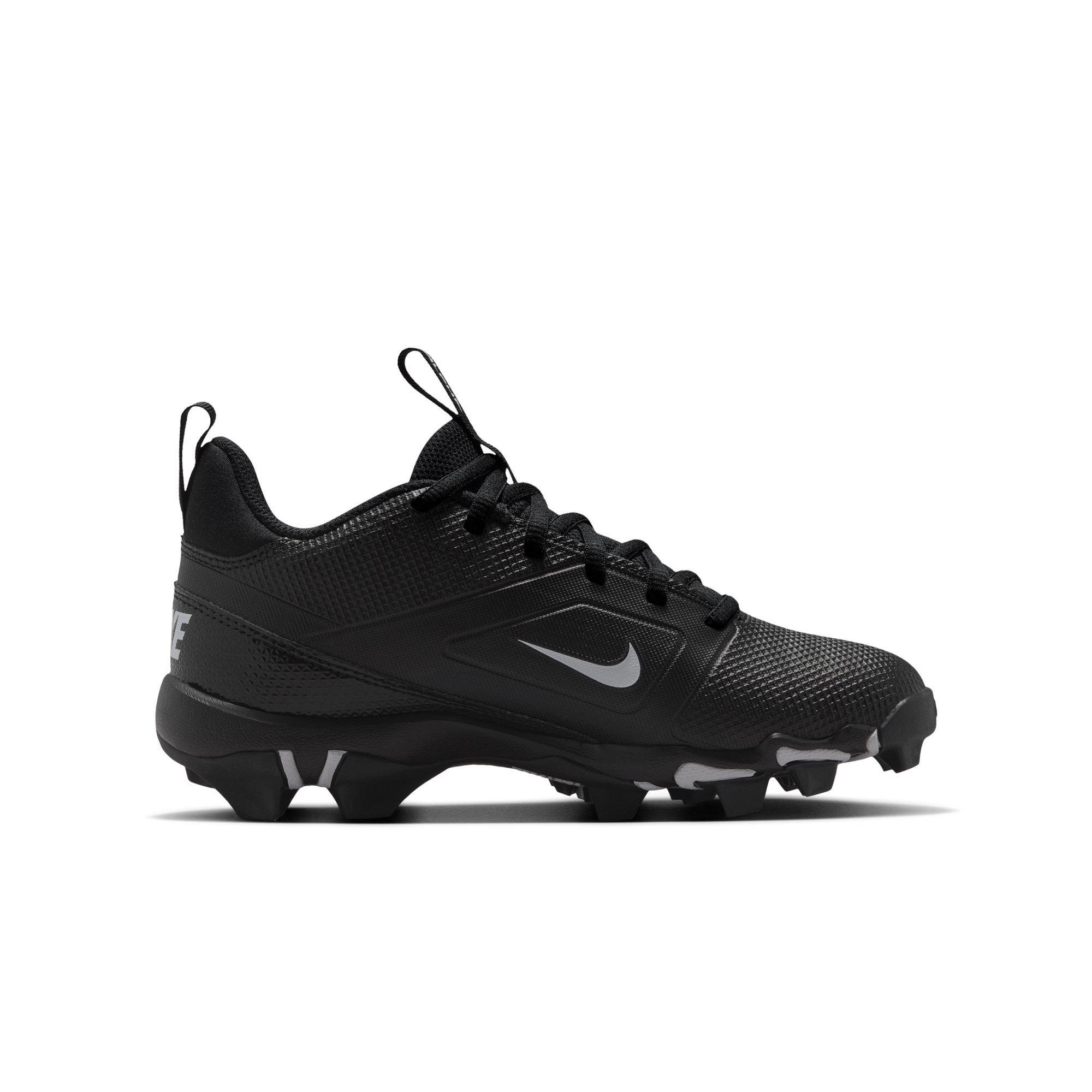 Nike Alpha Shark "Black/White" Grade School Boys' Football Cleat - BLACK/WHITE Thumbnail View 2
