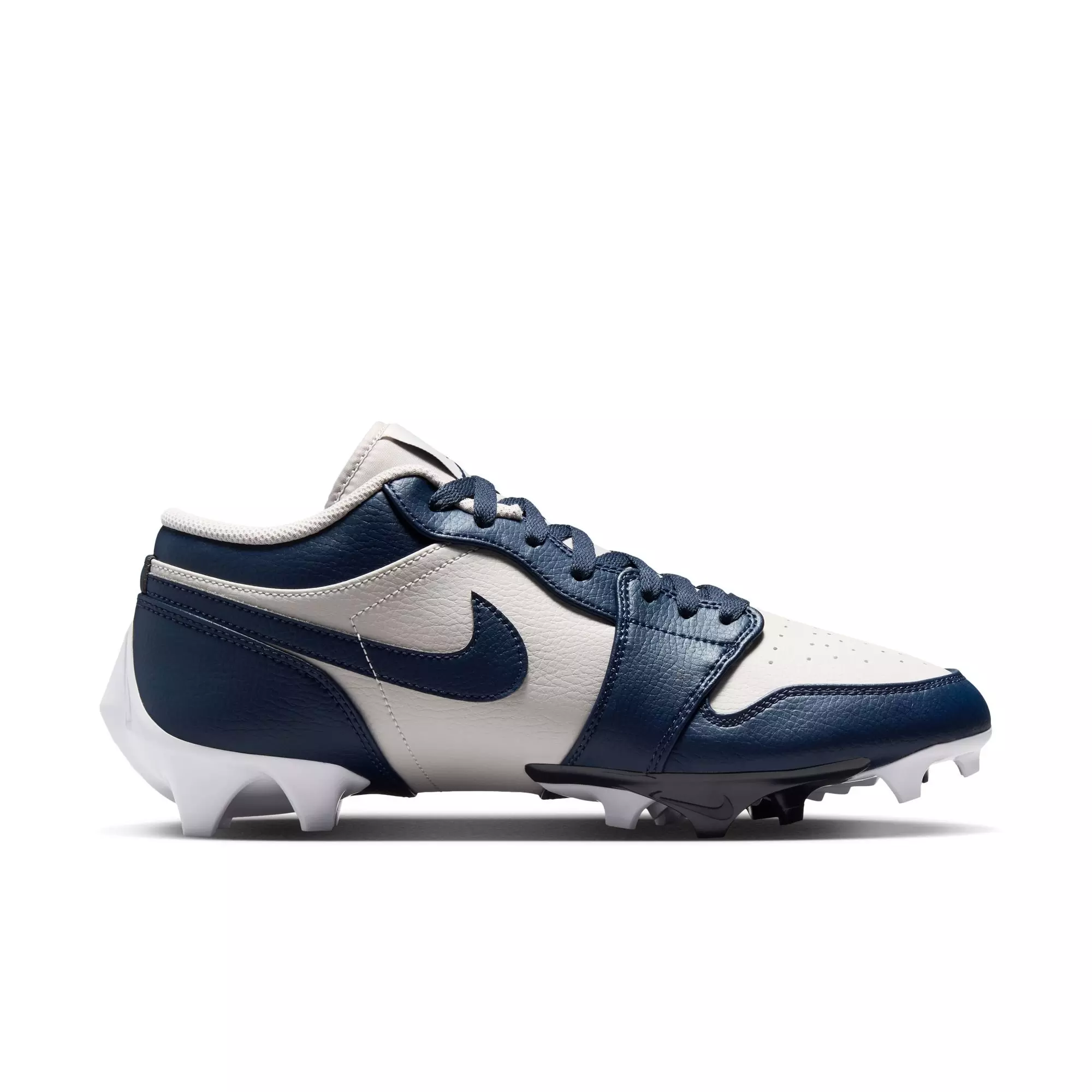 Jordan 1 Low TD "Wolf Grey" Men's Football Cleat - WOLF GREY/COLLEGE NAVY/WHITE