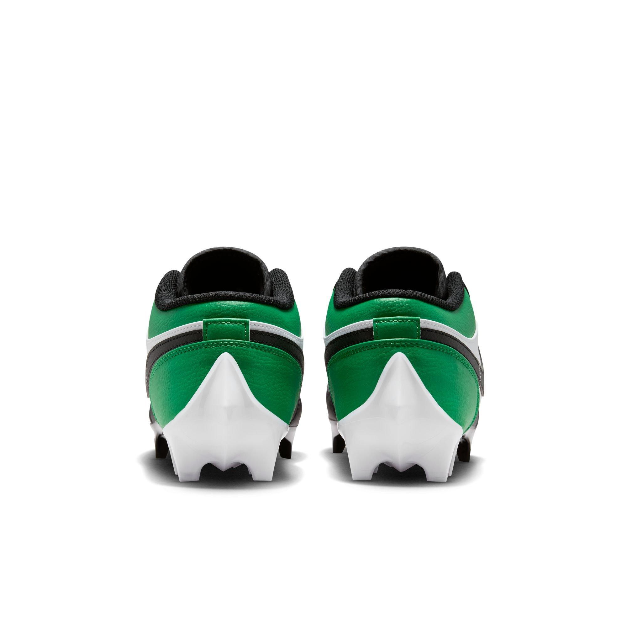 Jordan 1 Low TD "Black/Lucky Green" Men's Football Cleat - BLACK/LUCKY GREEN/WHITE Thumbnail View 10