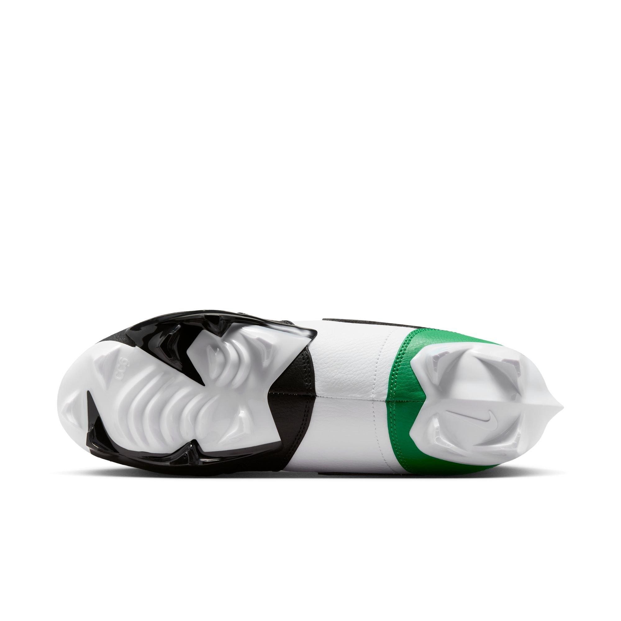 Jordan 1 Low TD "Black/Lucky Green" Men's Football Cleat - BLACK/LUCKY GREEN/WHITE Thumbnail View 12