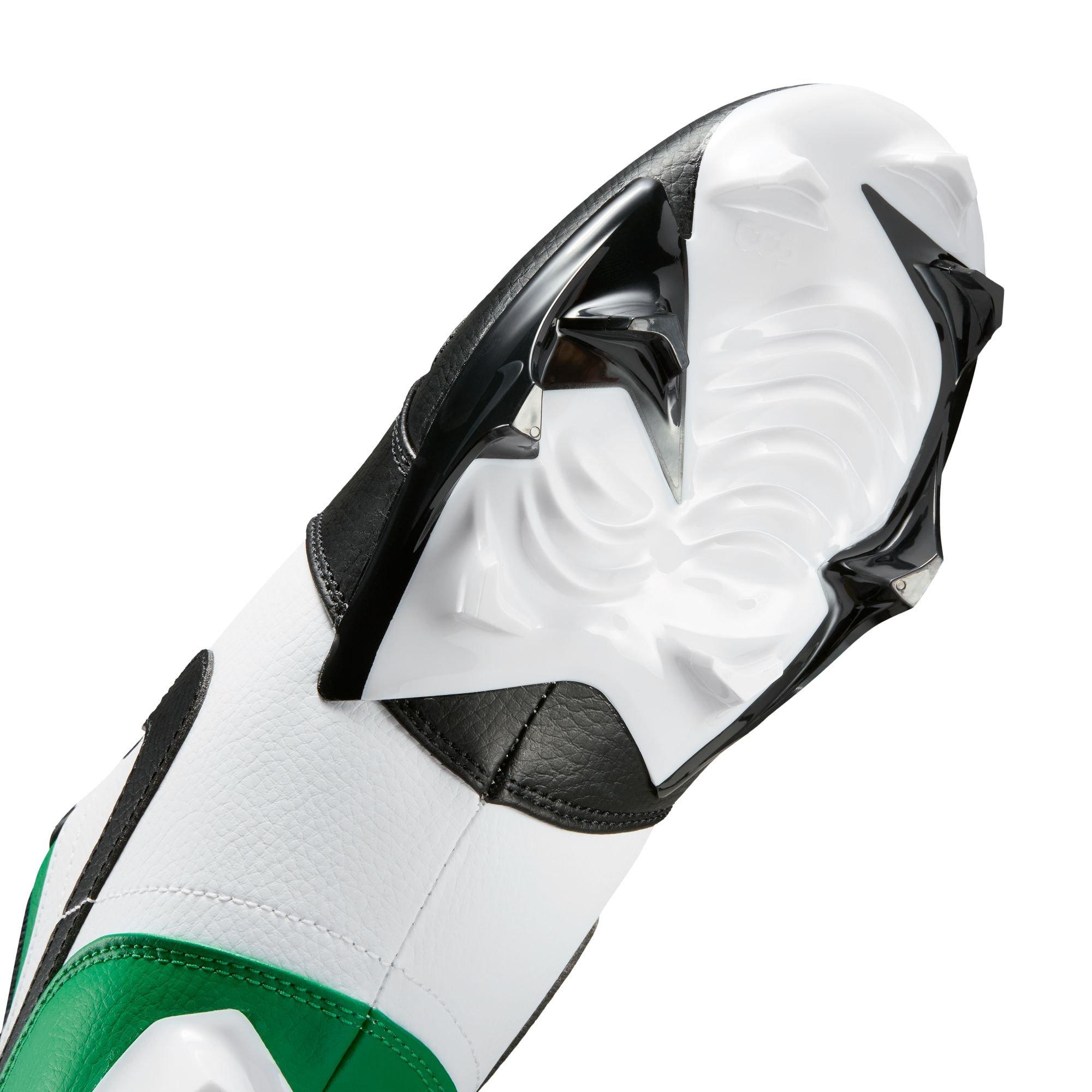 Jordan 1 Low TD "Black/Lucky Green" Men's Football Cleat - BLACK/LUCKY GREEN/WHITE Thumbnail View 7