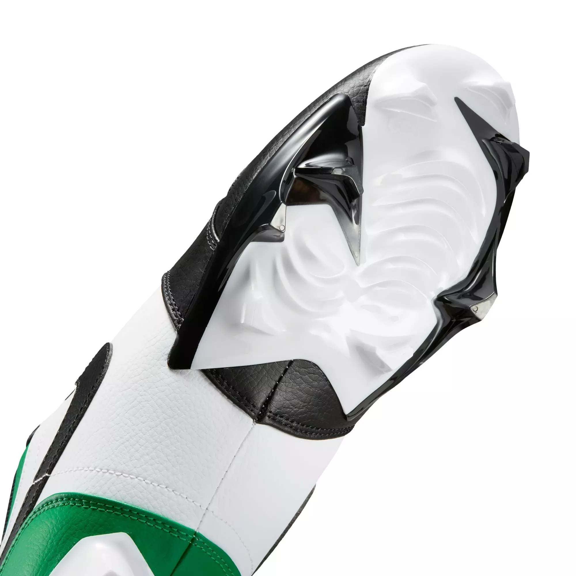 Jordan 1 Low TD "Black/Lucky Green" Men's Football Cleat - BLACK/LUCKY GREEN/WHITE