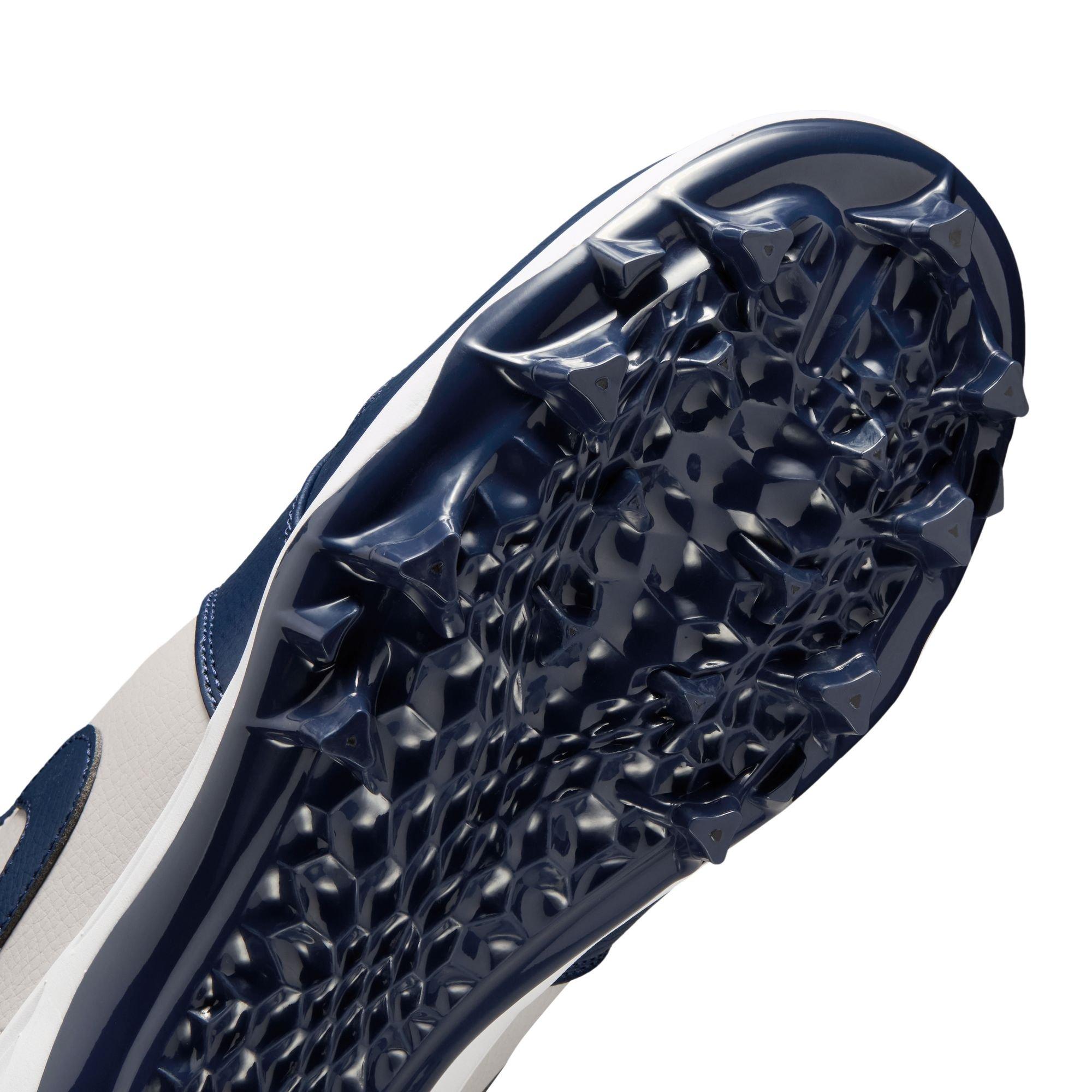 Jordan 1 Mid TD "Wolf Grey" Men's Football Cleat - WOLF GREY/COLLEGE NAVY/WHITE Thumbnail View 7