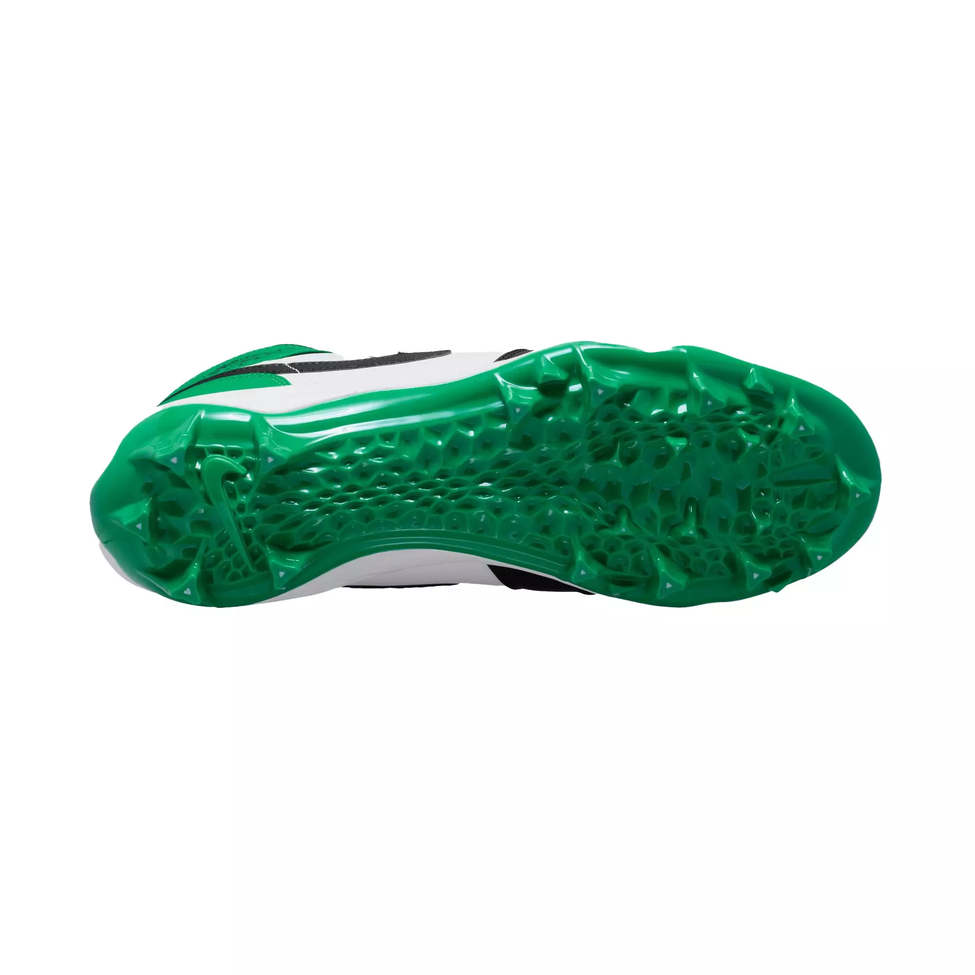 Jordan 1 Mid TD "Black/Lucky Green" Men's Football Cleat - BLACK/LUCKY GREEN/WHITE