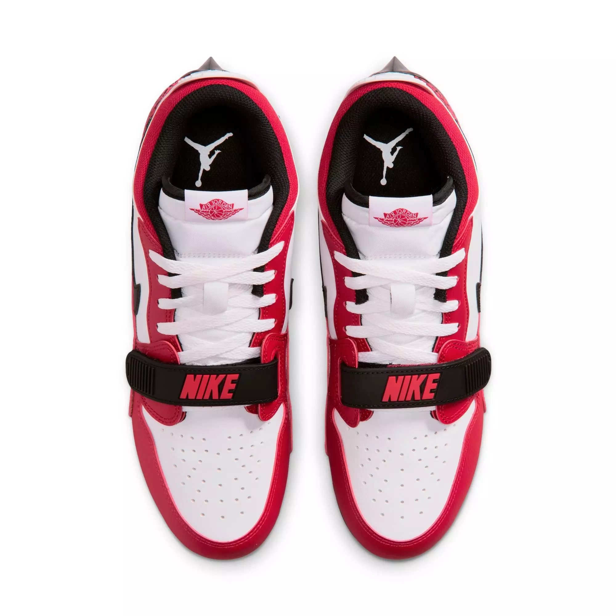 Jordan Legacy 312 Low TD "White/Black/Varsity Red" Men's Football Cleat - WHITE/BLACK/RED