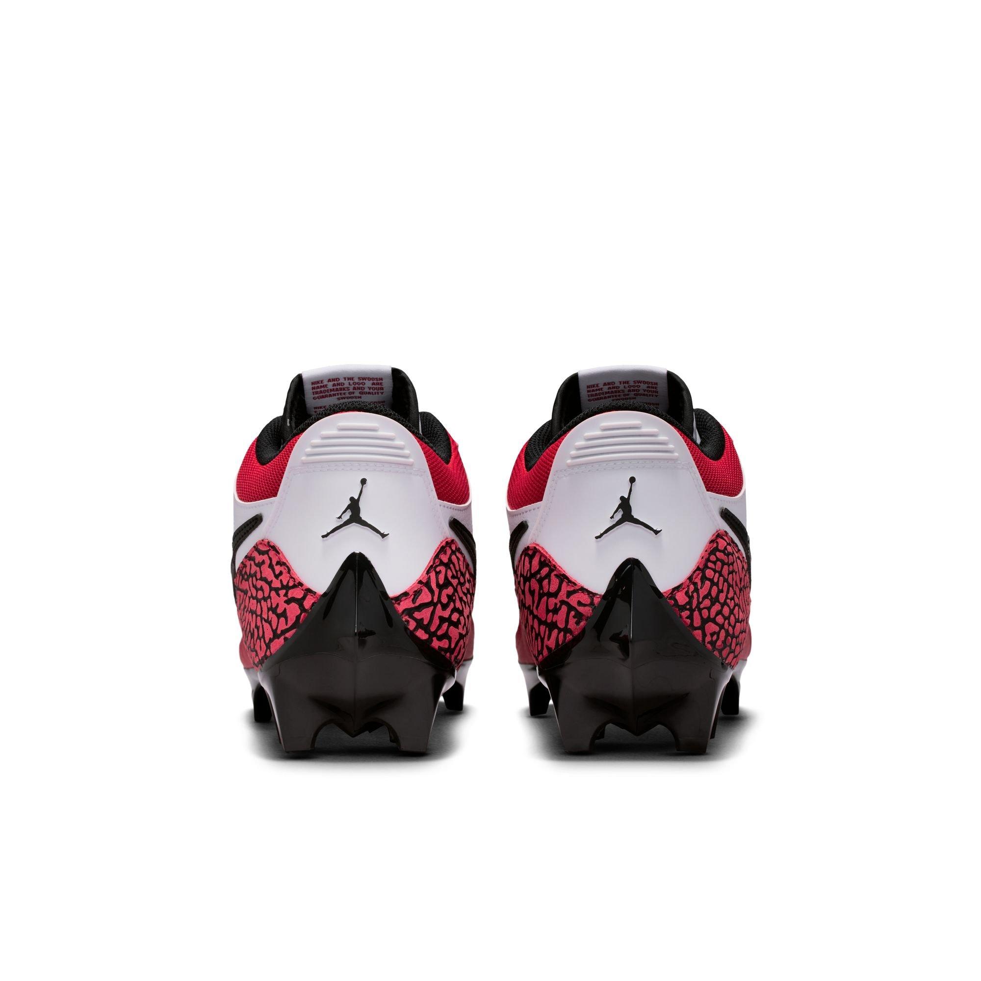 Jordan Legacy 312 Low TD "White/Black/Varsity Red" Men's Football Cleat - WHITE/BLACK/RED Thumbnail View 7