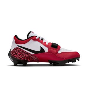 Jordan Legacy 312 Low TD "White/Black/Varsity Red" Men's Football Cleat