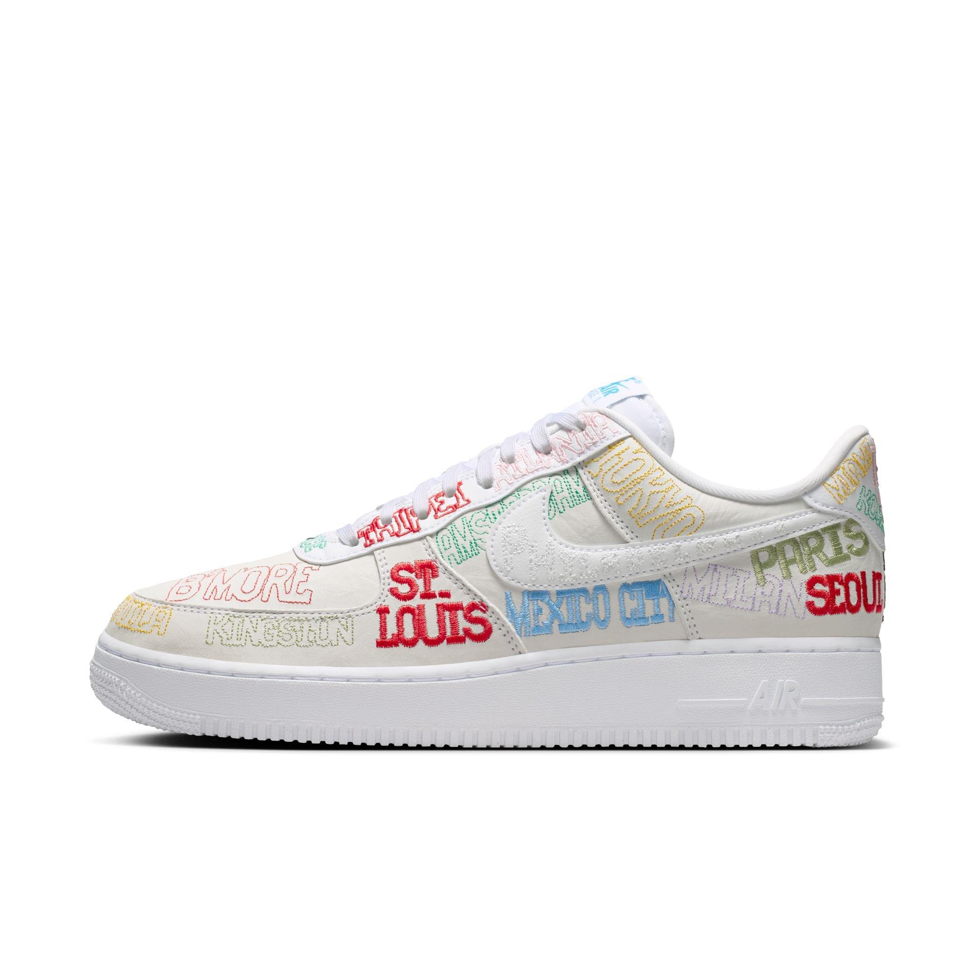 Nike Air Force 1 '07 LV8 "On Tour" Men's Shoe - WHITE/MULTI Thumbnail View 3