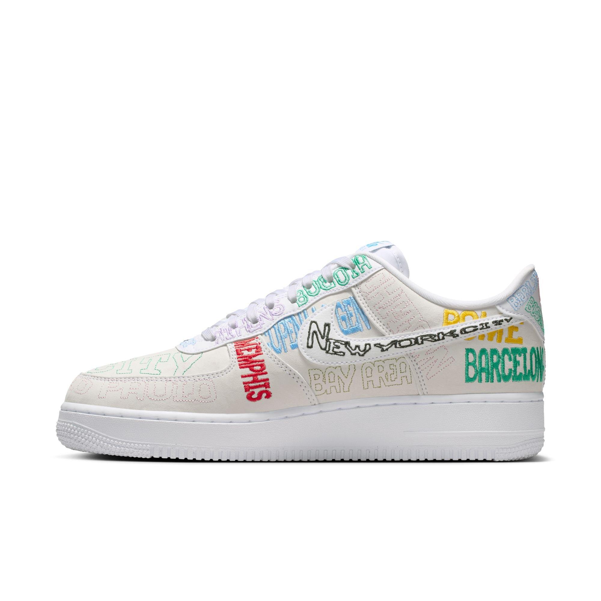 Nike Air Force 1 '07 LV8 "On Tour" Men's Shoe - WHITE/MULTI Thumbnail View 4