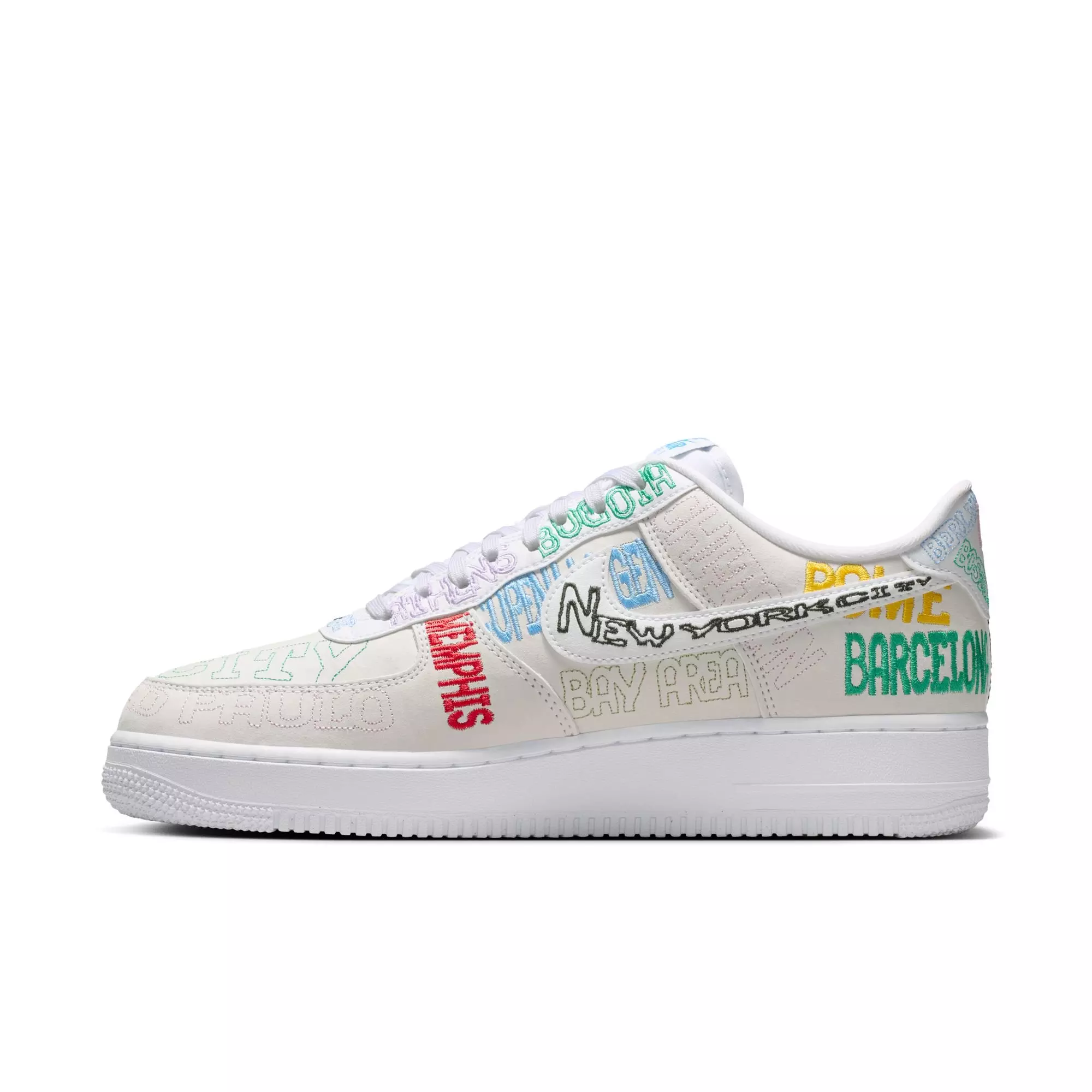 Nike Air Force 1 '07 LV8 "On Tour" Men's Shoe - WHITE/MULTI