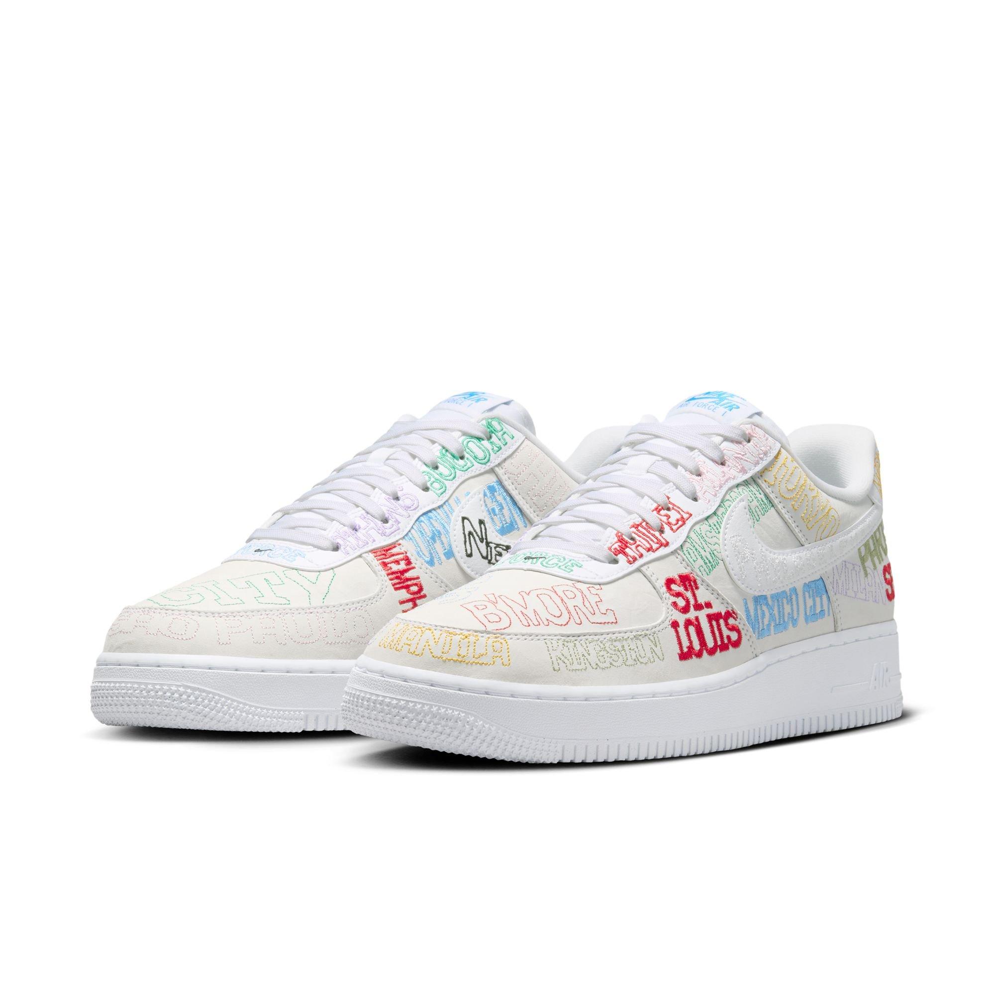 Nike Air Force 1 '07 LV8 "On Tour" Men's Shoe - WHITE/MULTI Thumbnail View 5