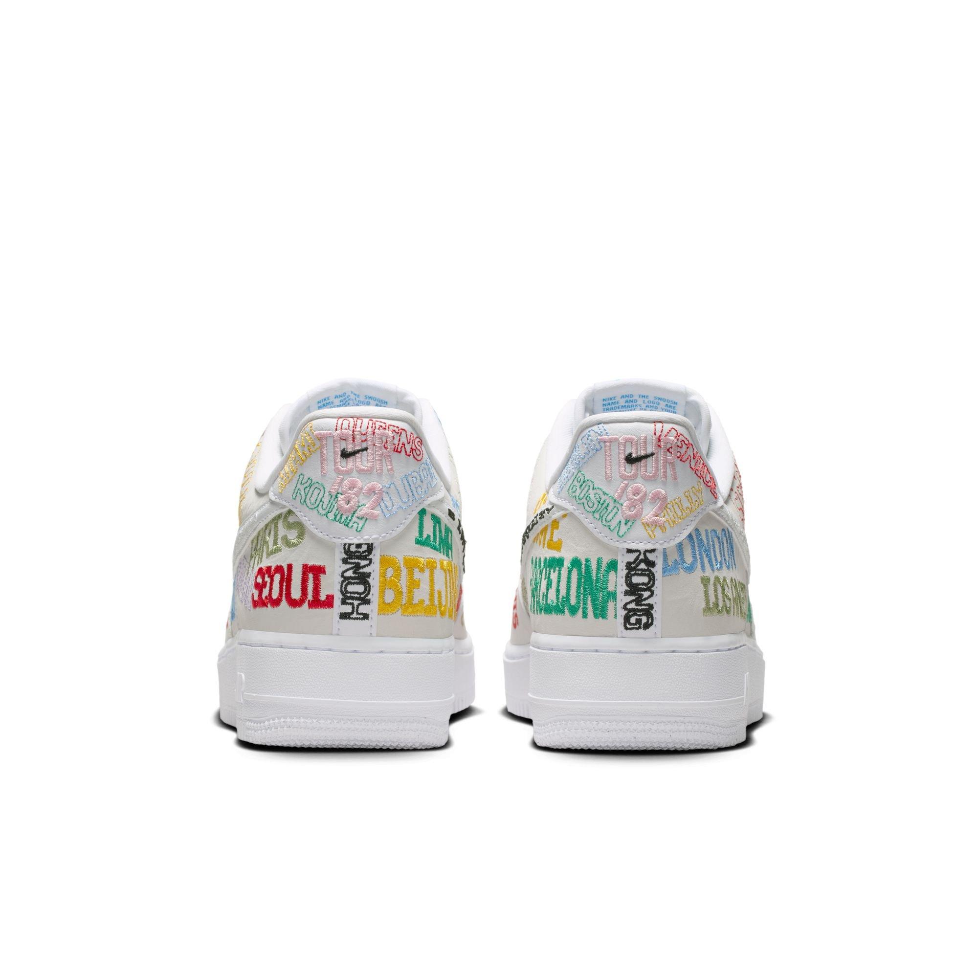 Nike Air Force 1 '07 LV8 "On Tour" Men's Shoe - WHITE/MULTI Thumbnail View 7