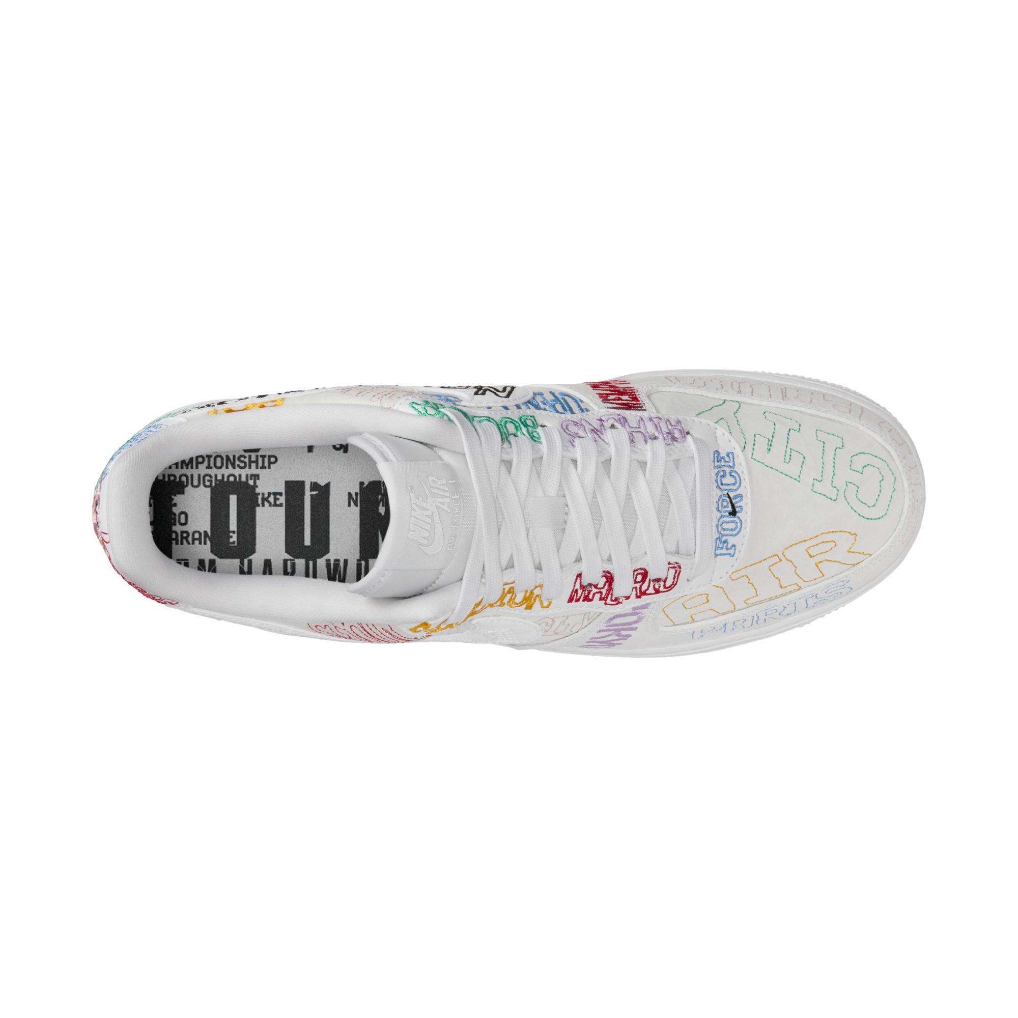 Nike Air Force 1 '07 LV8 "On Tour" Men's Shoe - WHITE/MULTI Thumbnail View 8