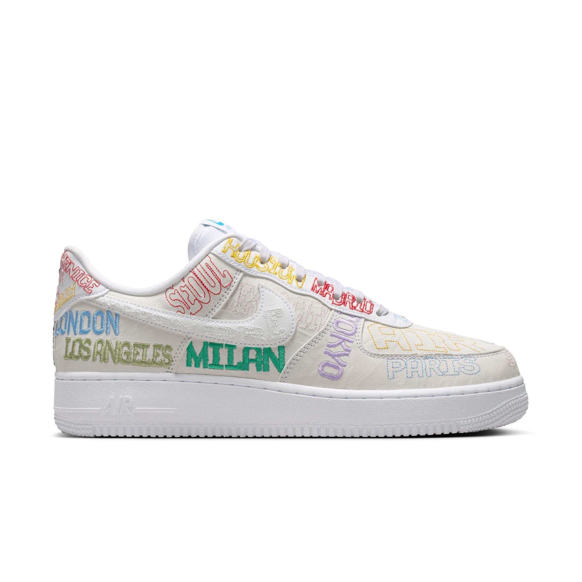 Nike Air Force 1 '07 LV8 "On Tour" Men's Shoe - WHITE/MULTI Thumbnail View 1