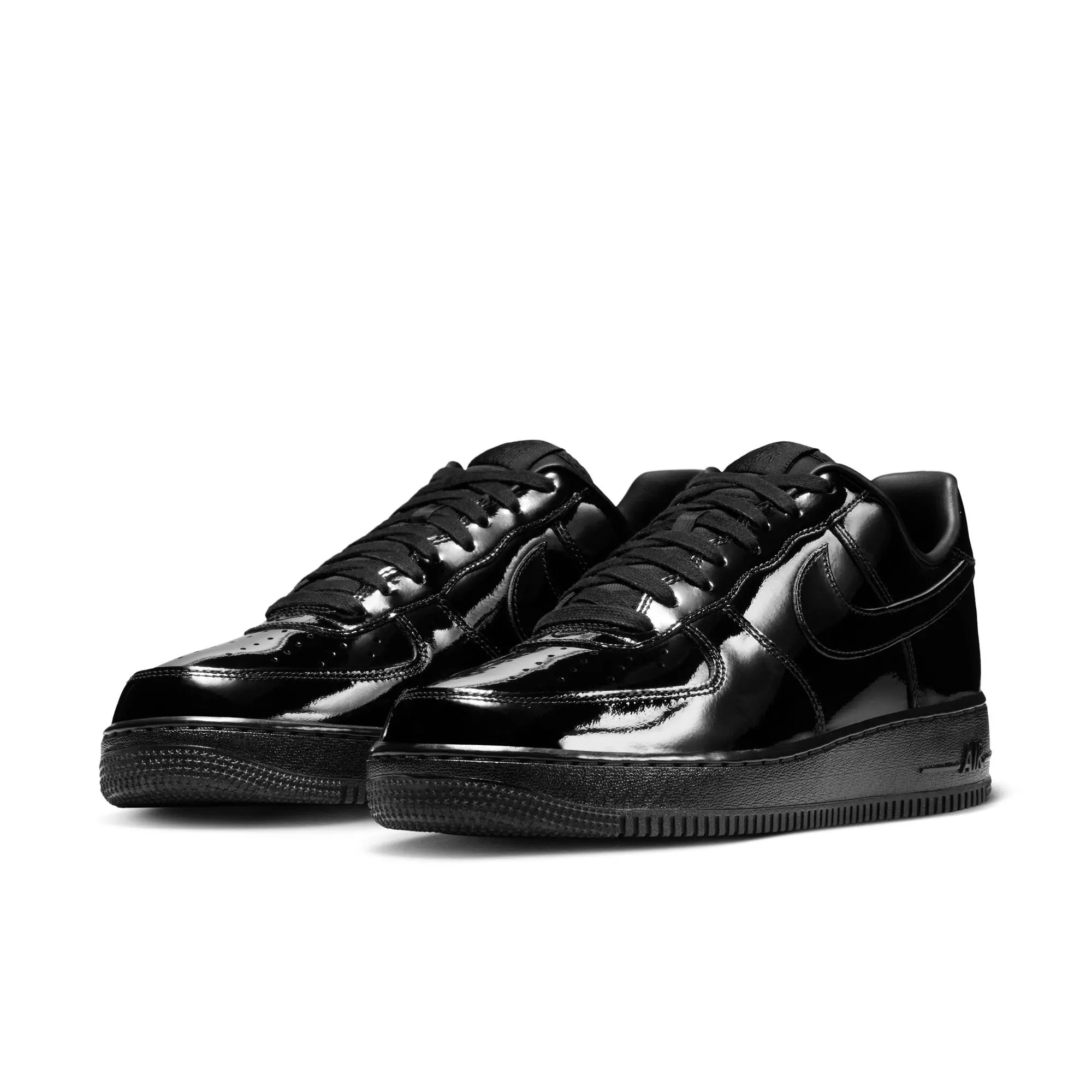 Nike Air Force 1 '07 Premium "Black" Patent Men's Shoe - BLACK