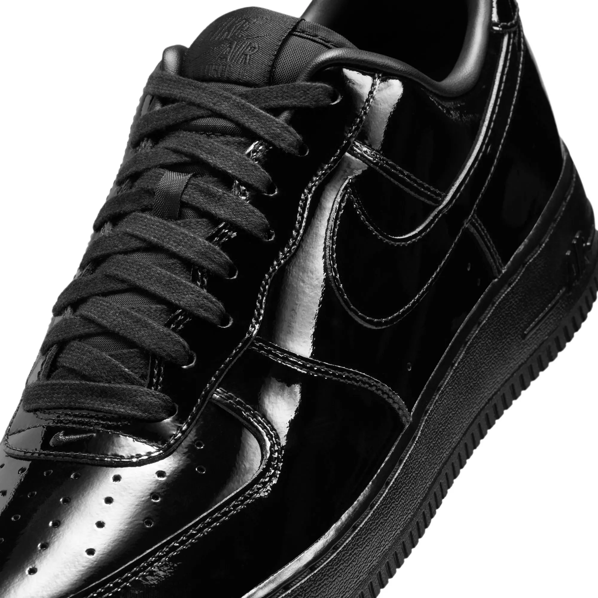 Nike Air Force 1 '07 Premium "Black" Patent Men's Shoe - BLACK