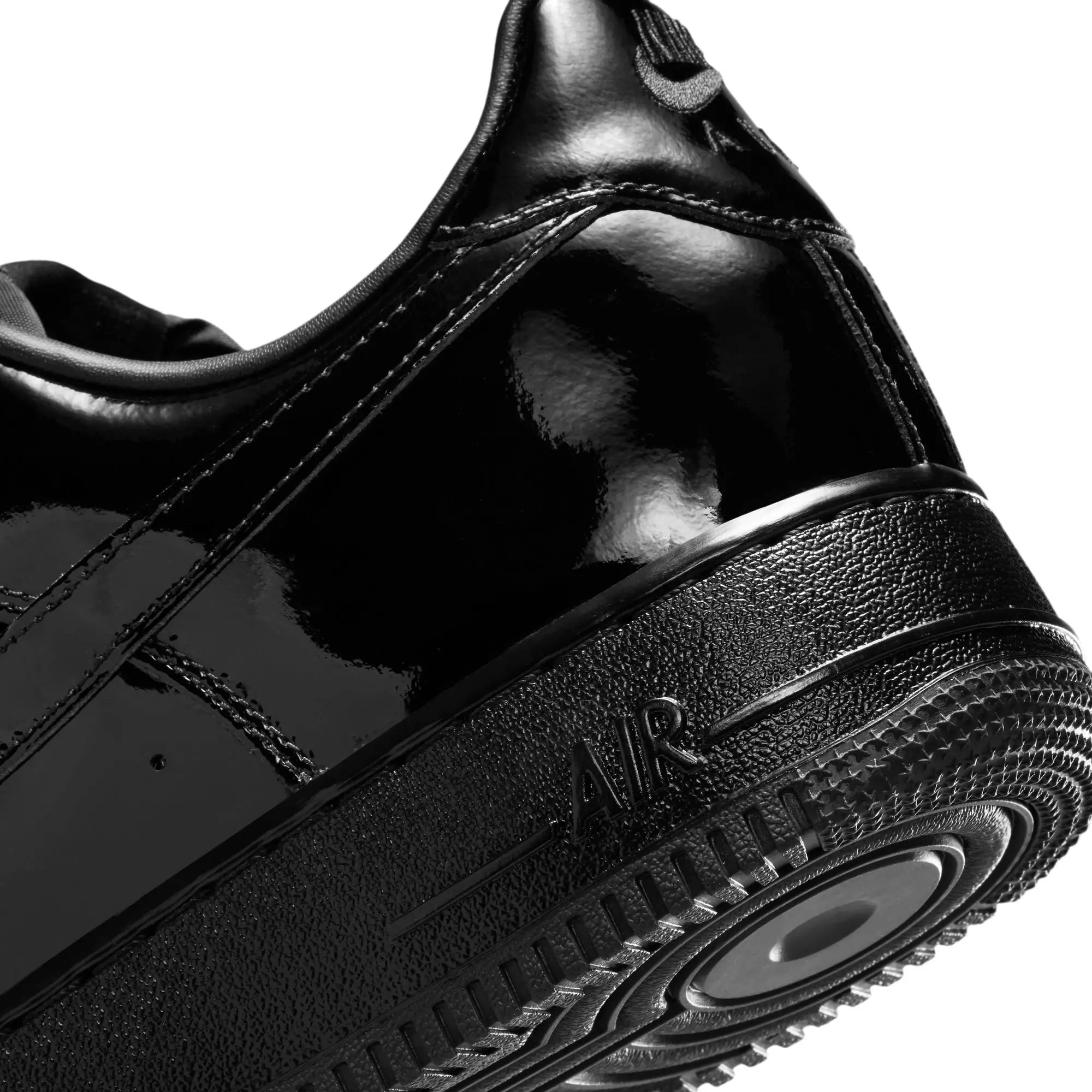 Nike Air Force 1 '07 Premium "Black" Patent Men's Shoe - BLACK