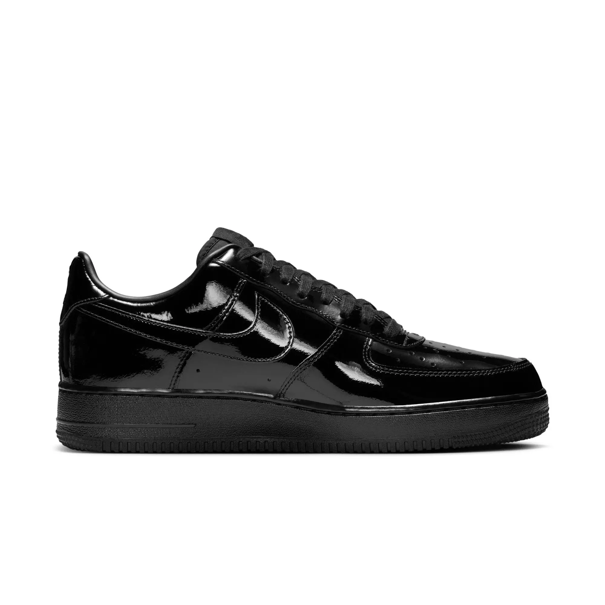 Nike Air Force 1 '07 Premium "Black" Patent Men's Shoe - BLACK