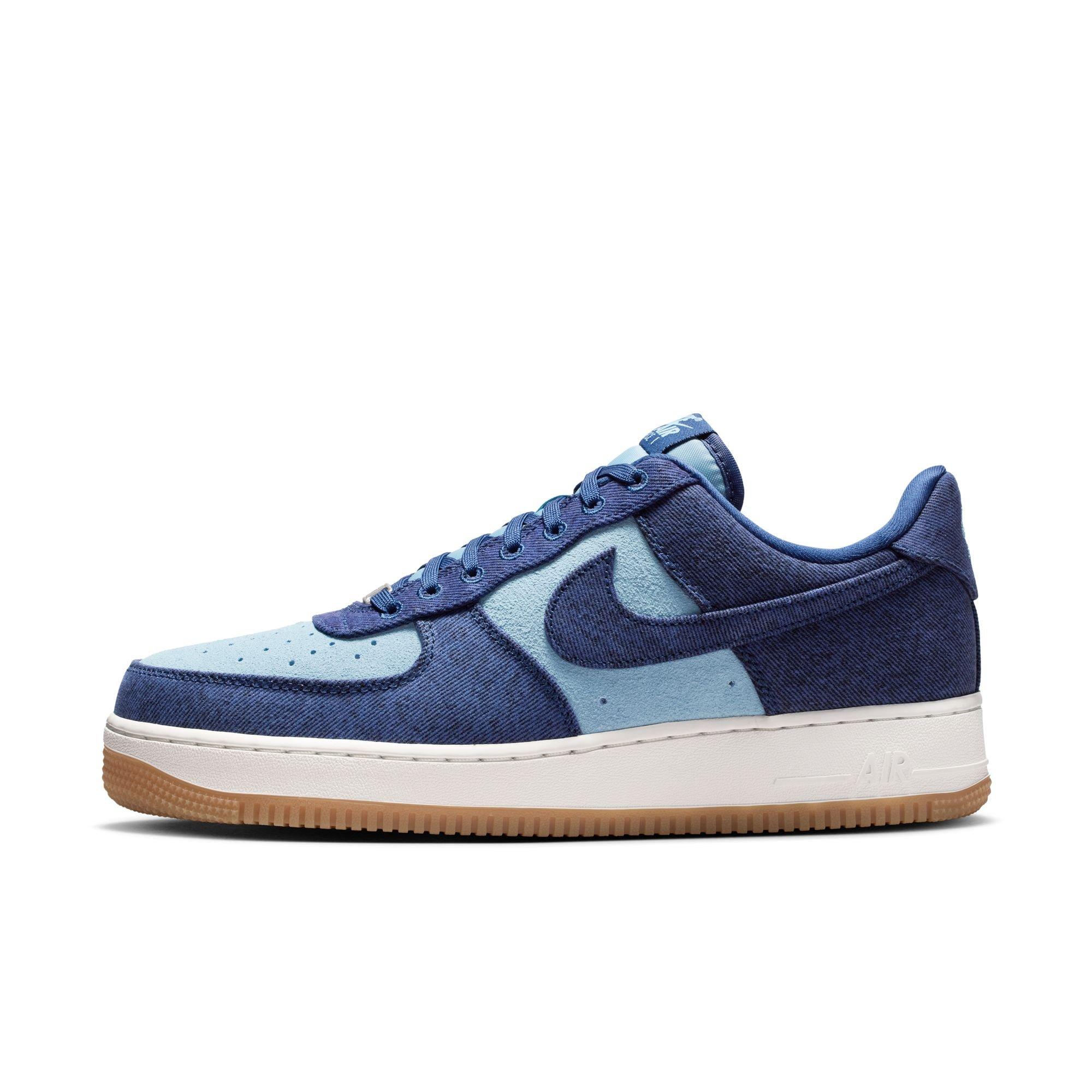 Nike Air Force 1 '07 LV8 "Navy/Worn Blue/Summit White" Men's Shoe - DENIM Thumbnail View 3