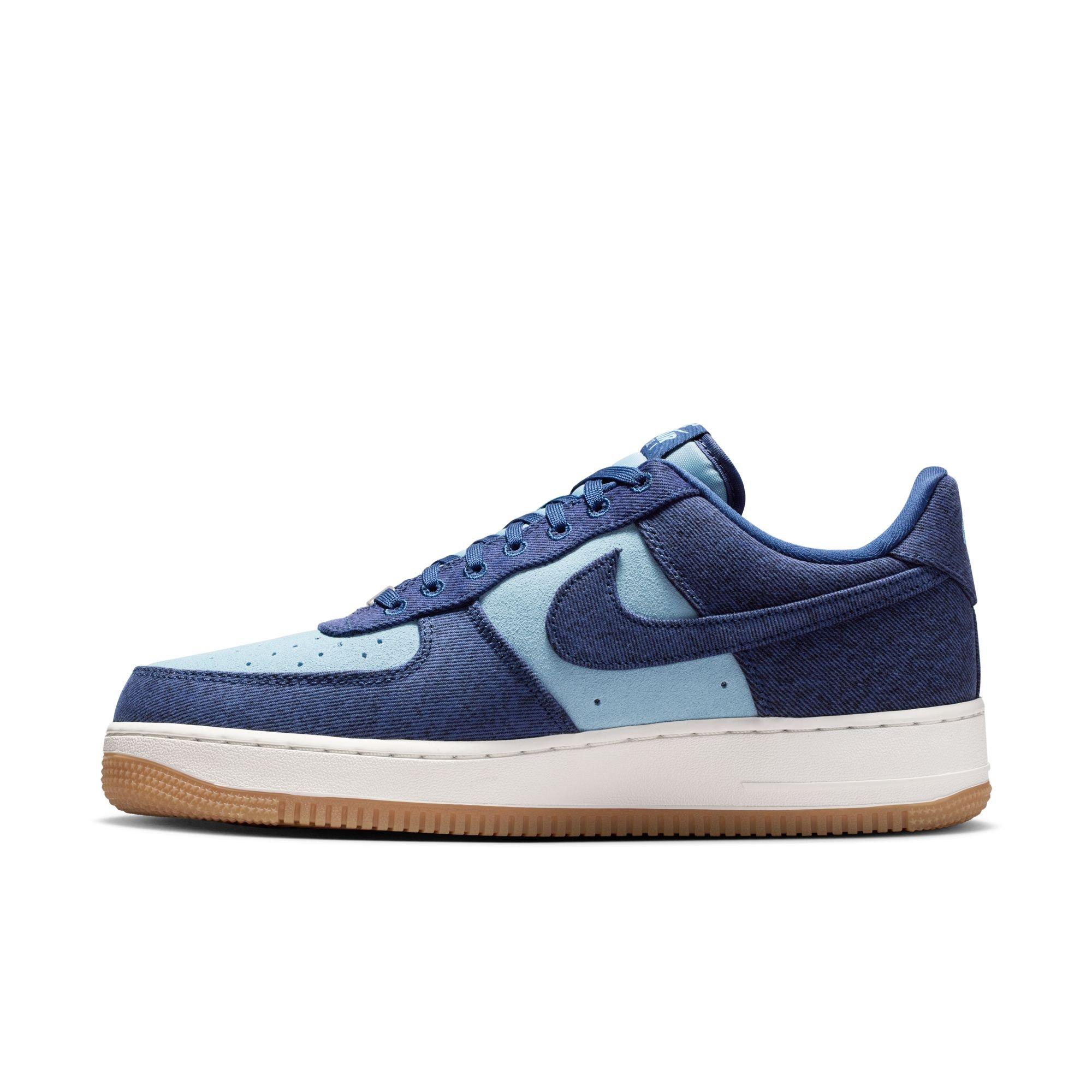 Nike Air Force 1 '07 LV8 "Navy/Worn Blue/Summit White" Men's Shoe - DENIM Thumbnail View 4