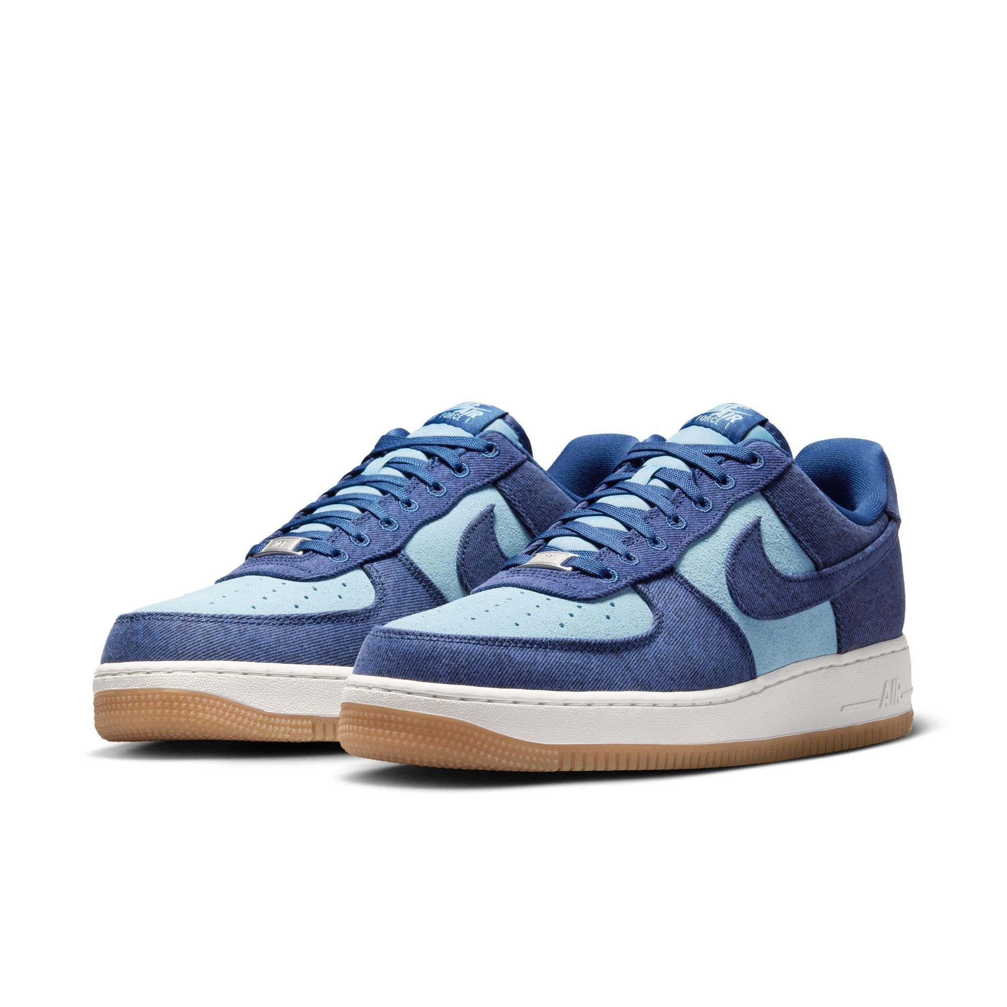 Nike Air Force 1 '07 LV8 "Navy/Worn Blue/Summit White" Men's Shoe - DENIM Thumbnail View 5