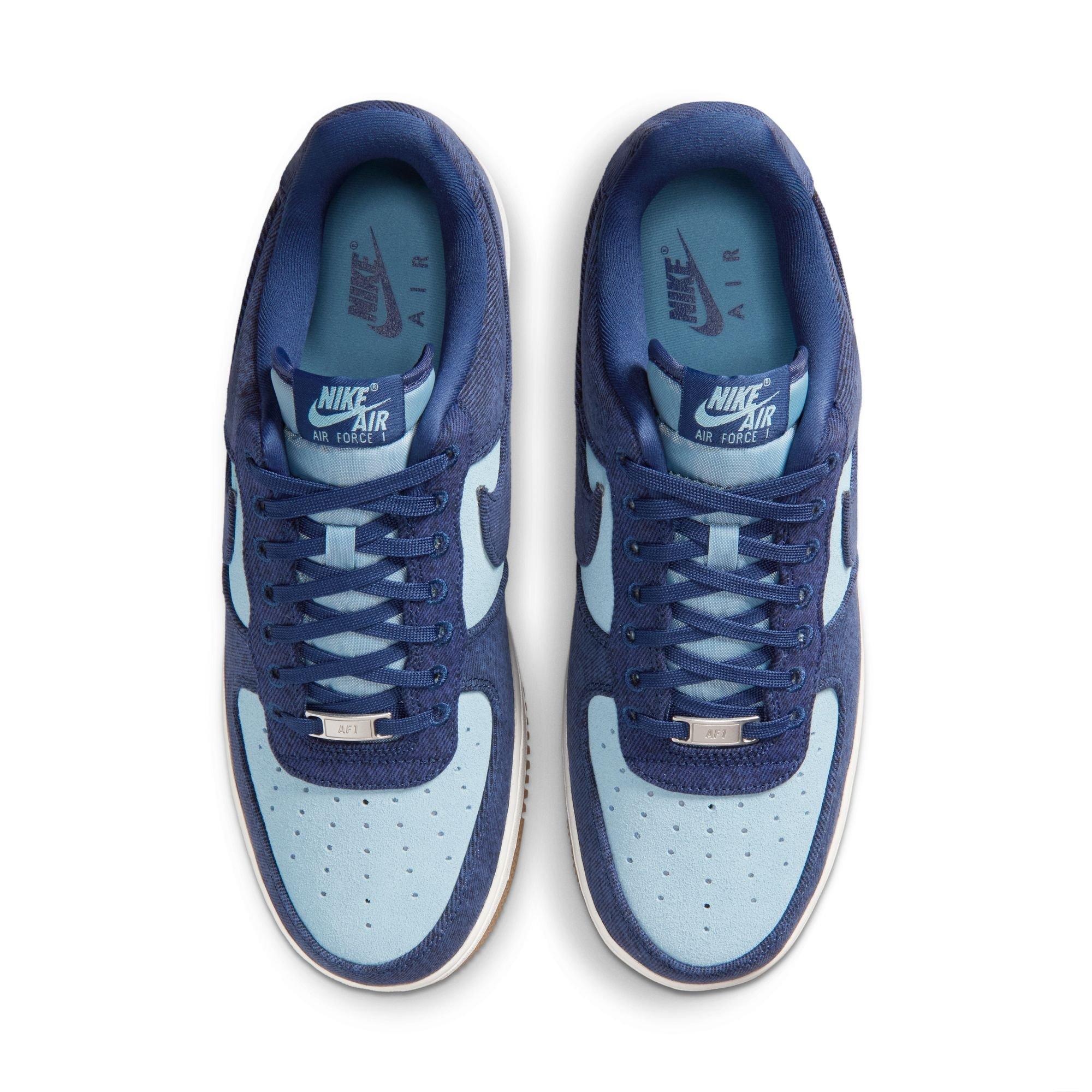 Nike Air Force 1 '07 LV8 "Navy/Worn Blue/Summit White" Men's Shoe - DENIM Thumbnail View 6