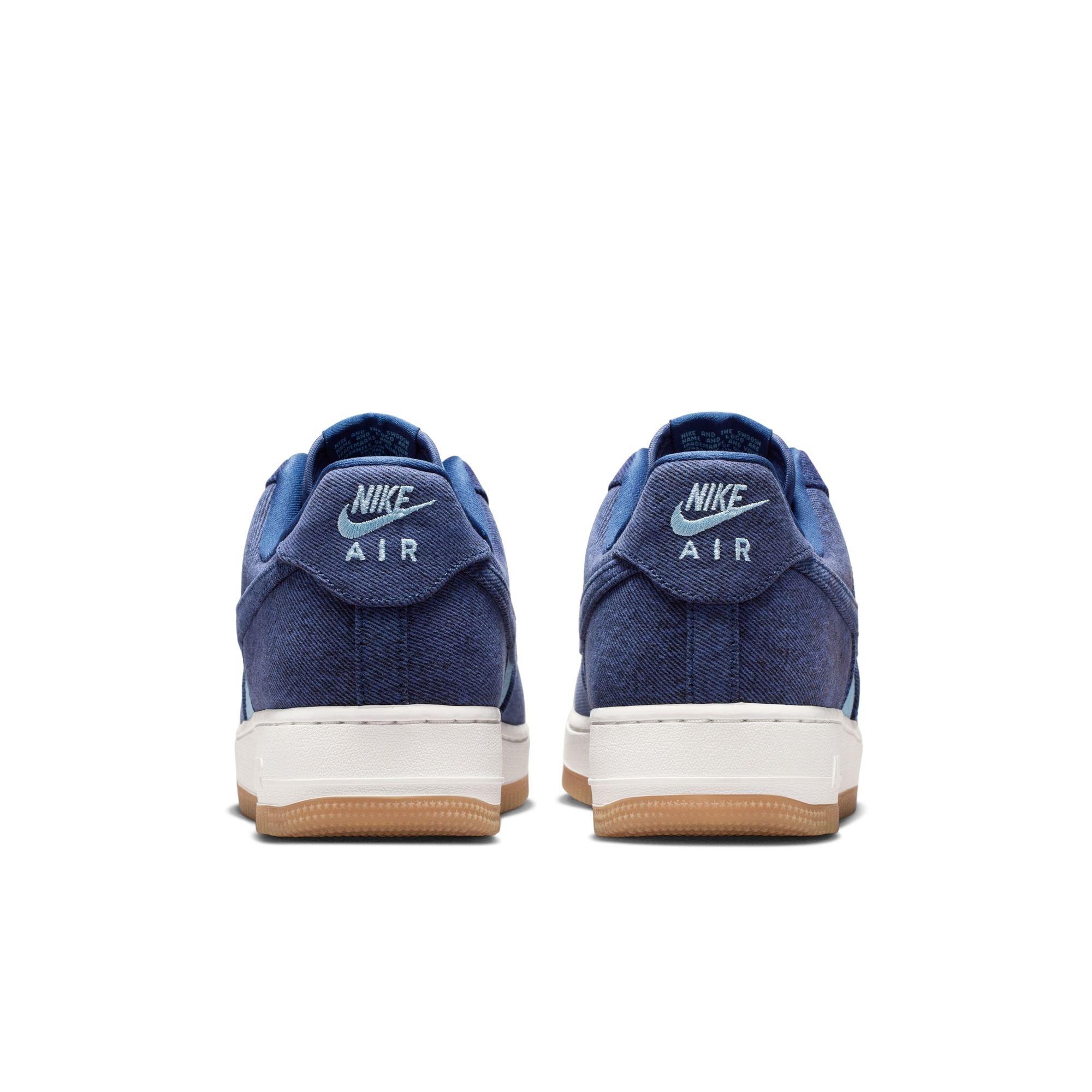 Nike Air Force 1 '07 LV8 "Navy/Worn Blue/Summit White" Men's Shoe - DENIM Thumbnail View 7
