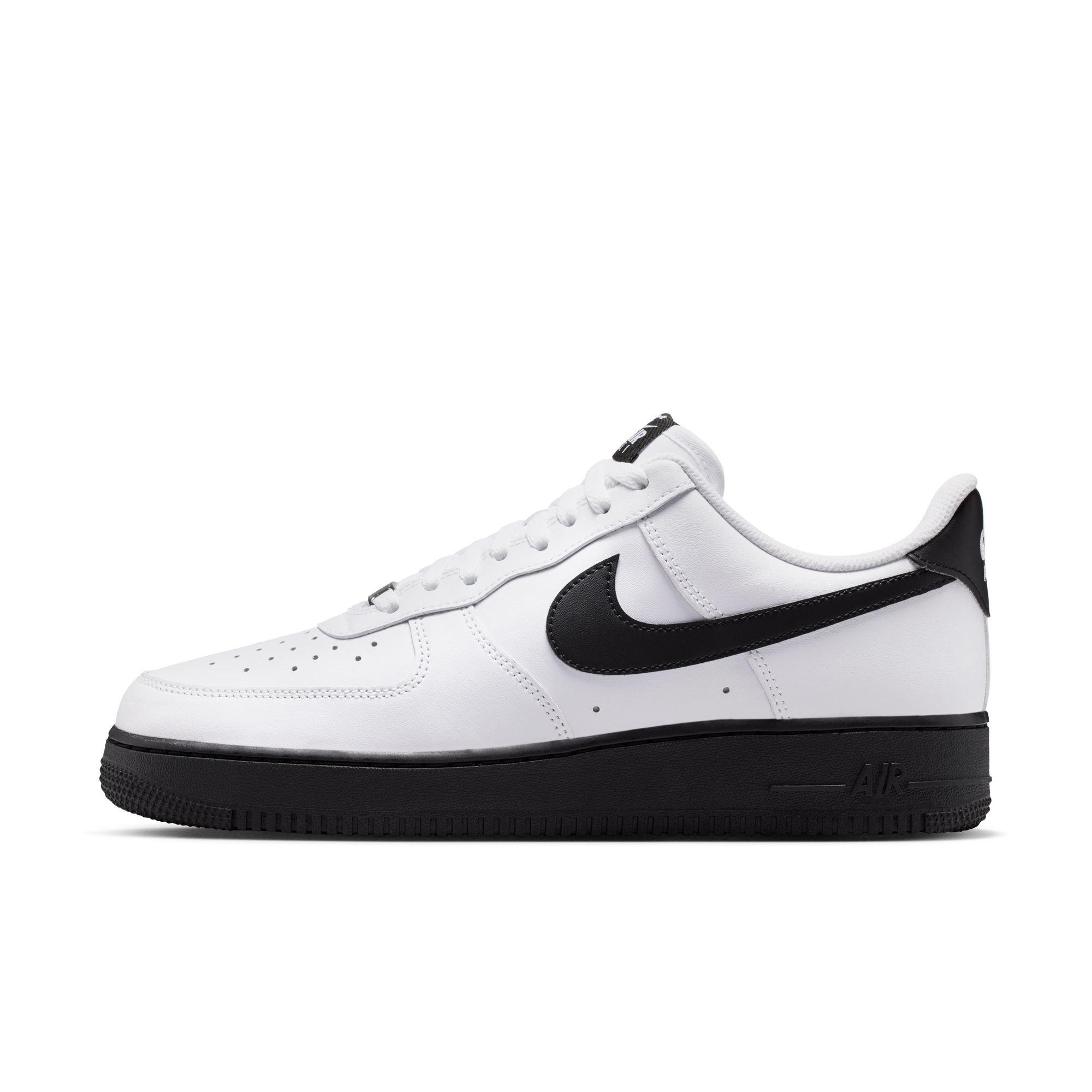 Nike Air Force 1 '07 "White/Black" Men's Shoe - WHITE/BLACK Thumbnail View 3