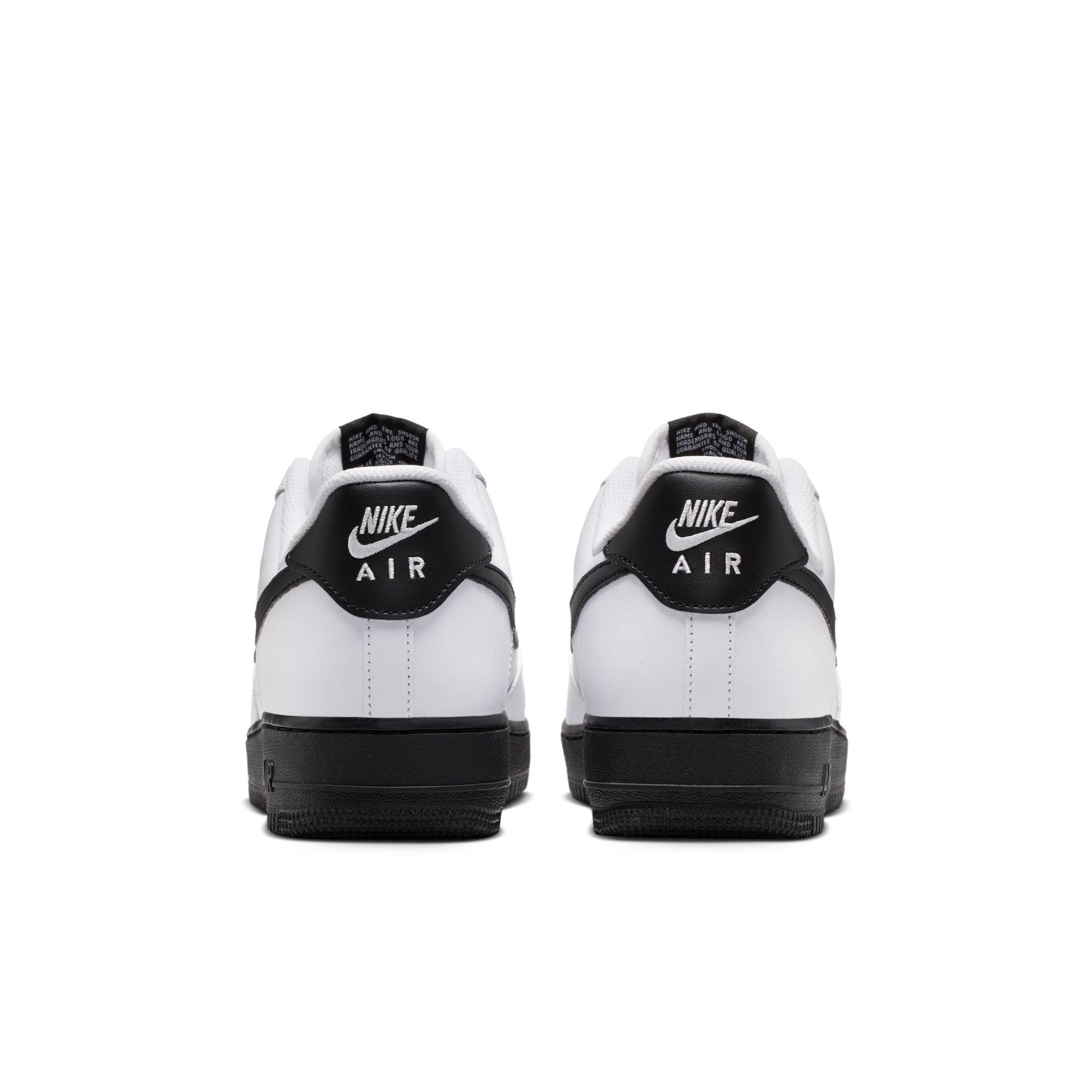Nike Air Force 1 '07 White/Black Men's Shoe | Hibbett