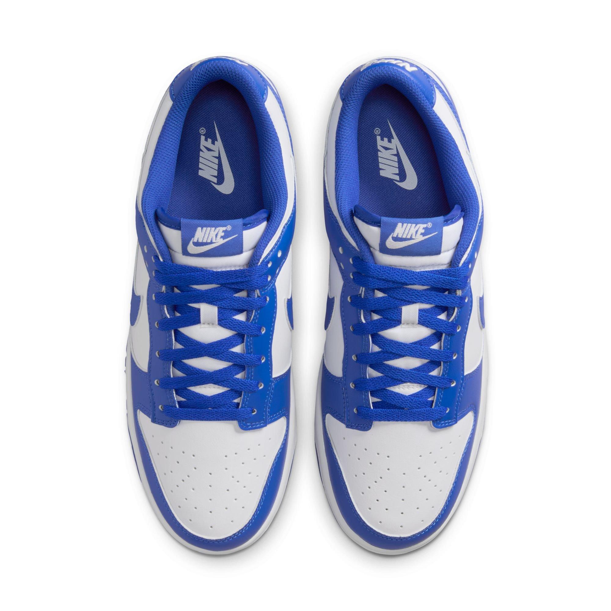 Nike Dunk Low Retro "White/Hyper Royal" Men's Shoe - BLUE/WHITE Thumbnail View 6