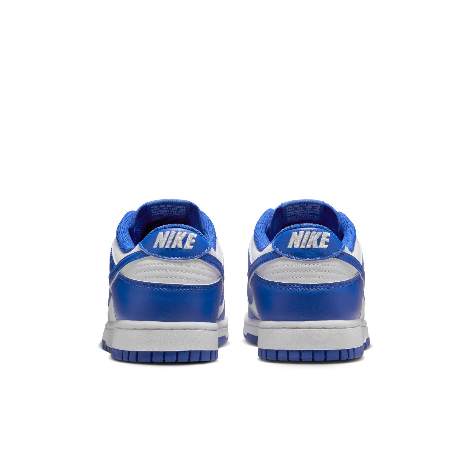 Nike Dunk Low Retro "White/Hyper Royal" Men's Shoe - BLUE/WHITE Thumbnail View 7