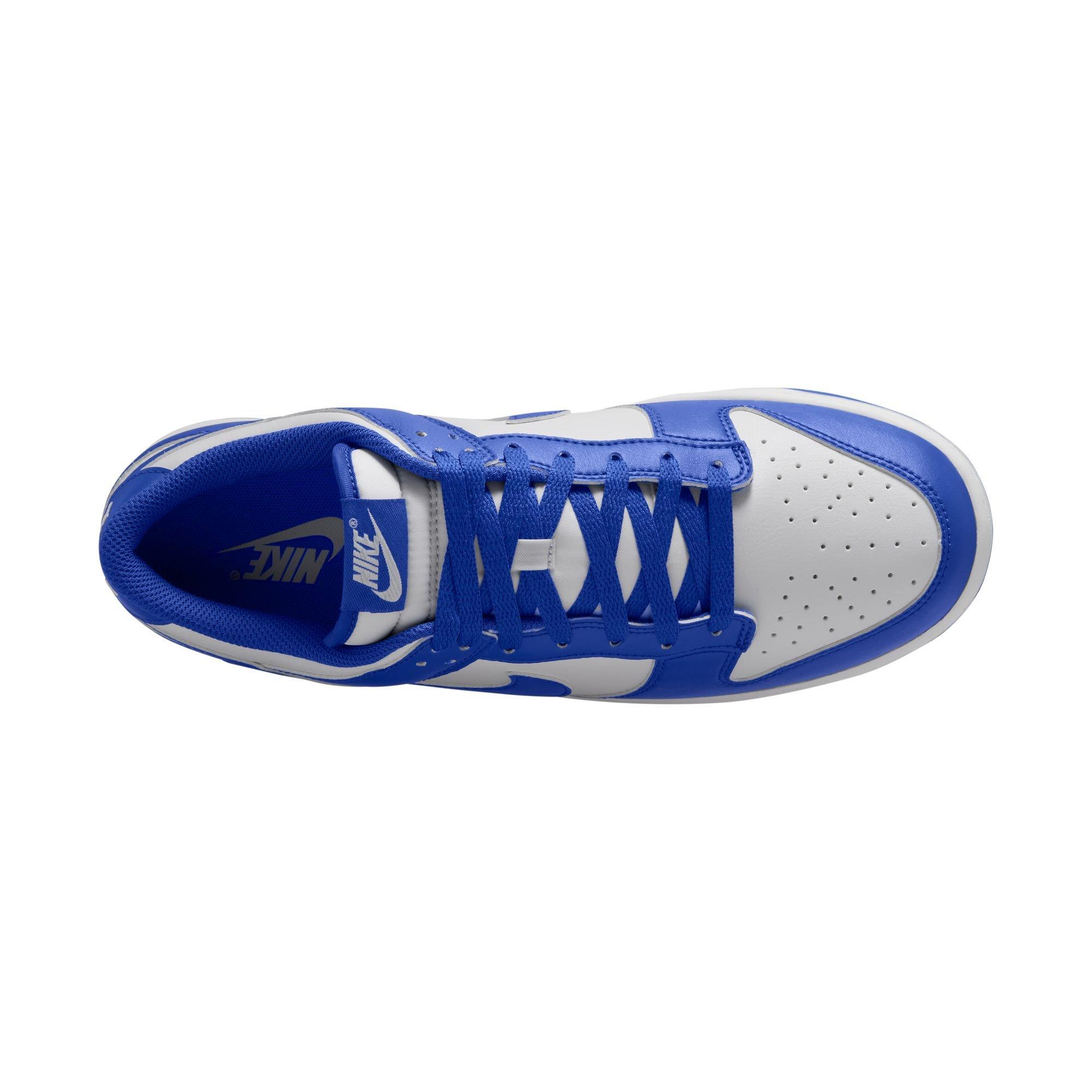 Nike Dunk Low Retro Men's Shoe White/Hyper Royal | Hibbett