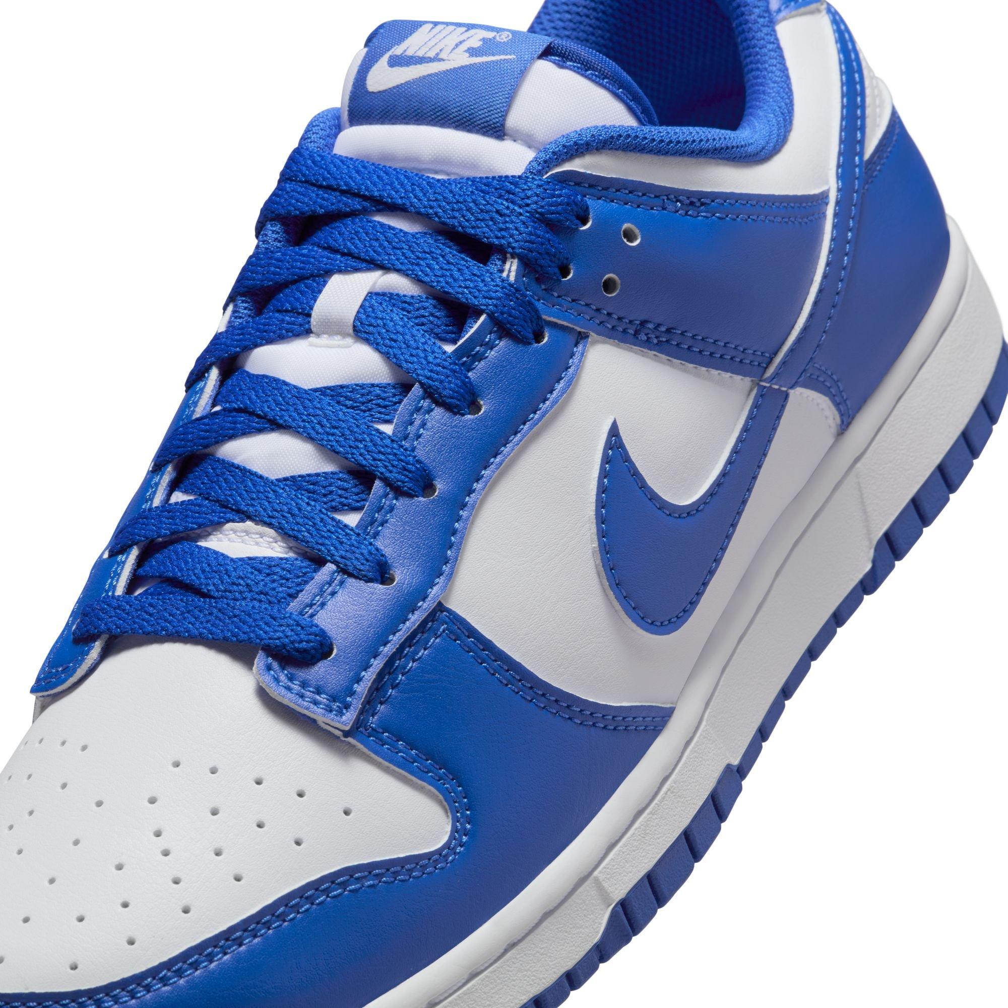 Nike Dunk Low Retro Men's Shoe White/Hyper Royal | Hibbett