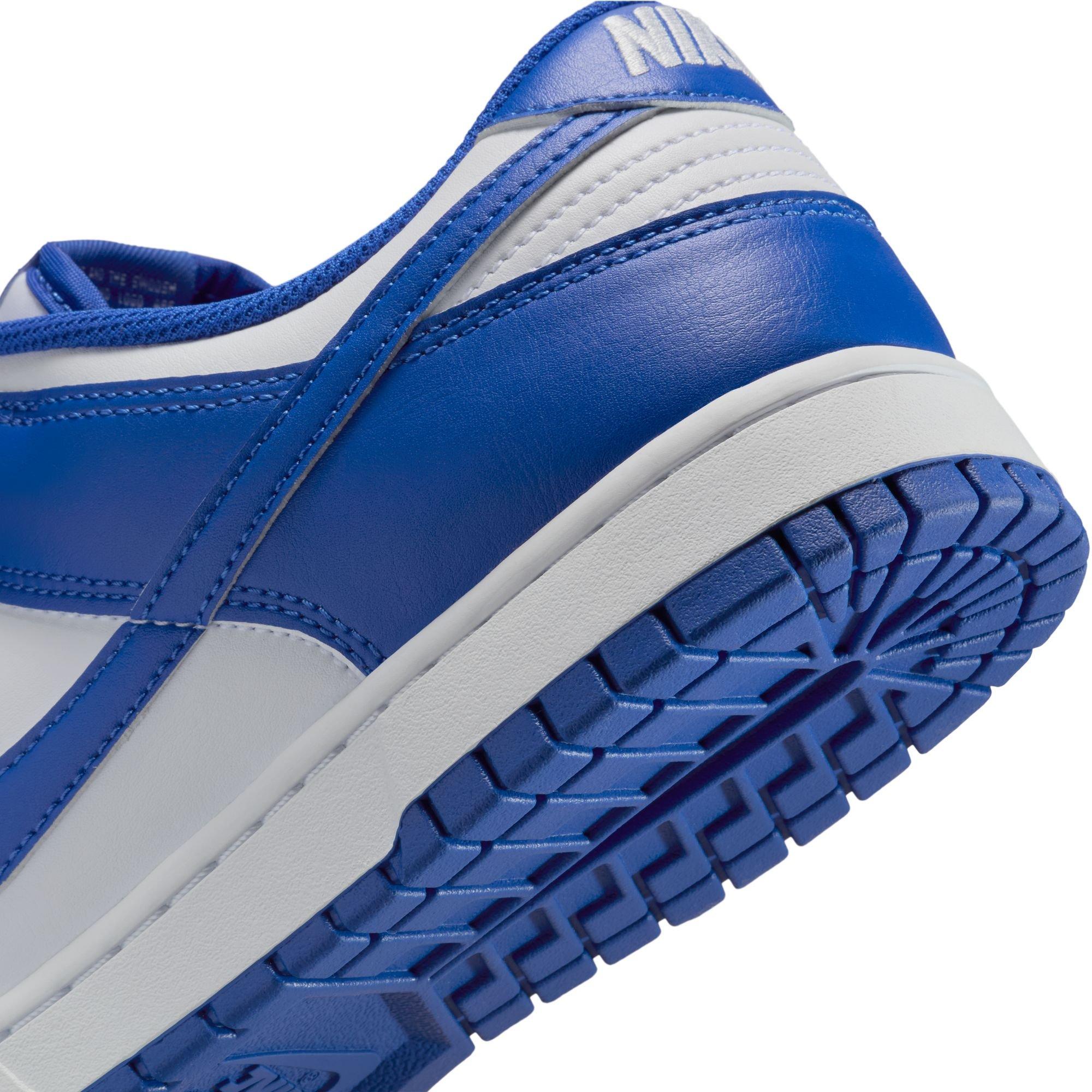 Nike Dunk Low Retro Men's Shoe White/Hyper Royal | Hibbett