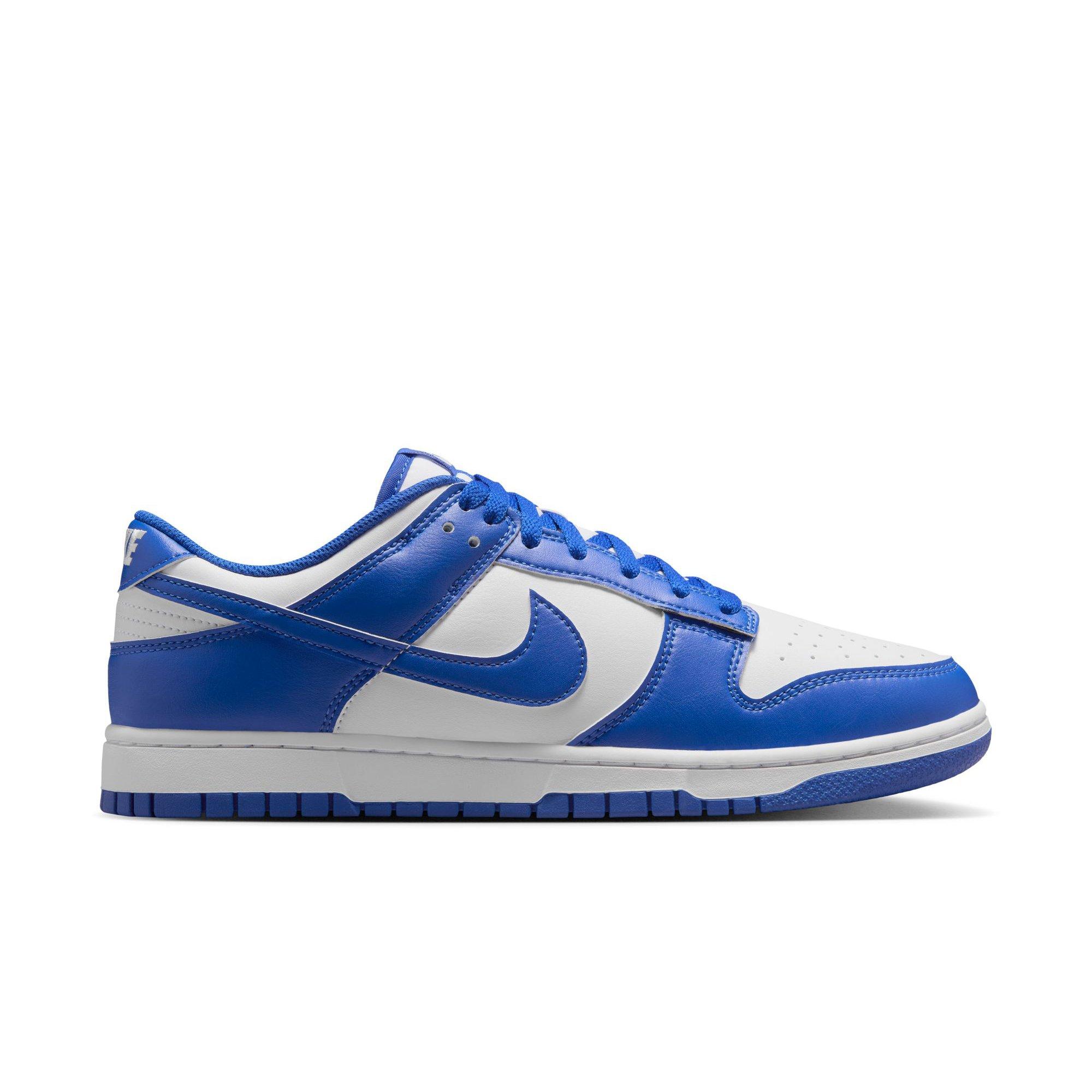 Nike Dunk Low Retro Men's Shoe White/Hyper Royal | Hibbett