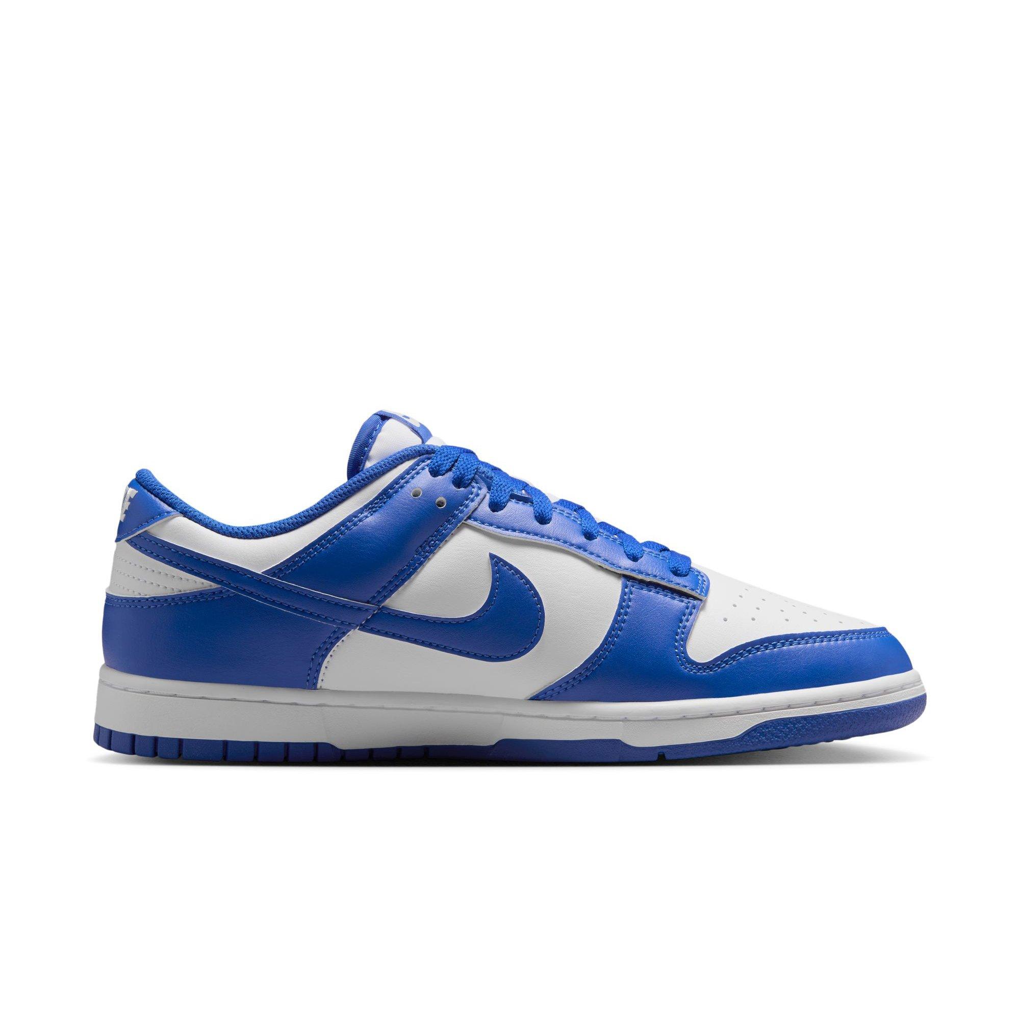 Nike Dunk Low Retro "White/Hyper Royal" Men's Shoe - BLUE/WHITE Thumbnail View 2
