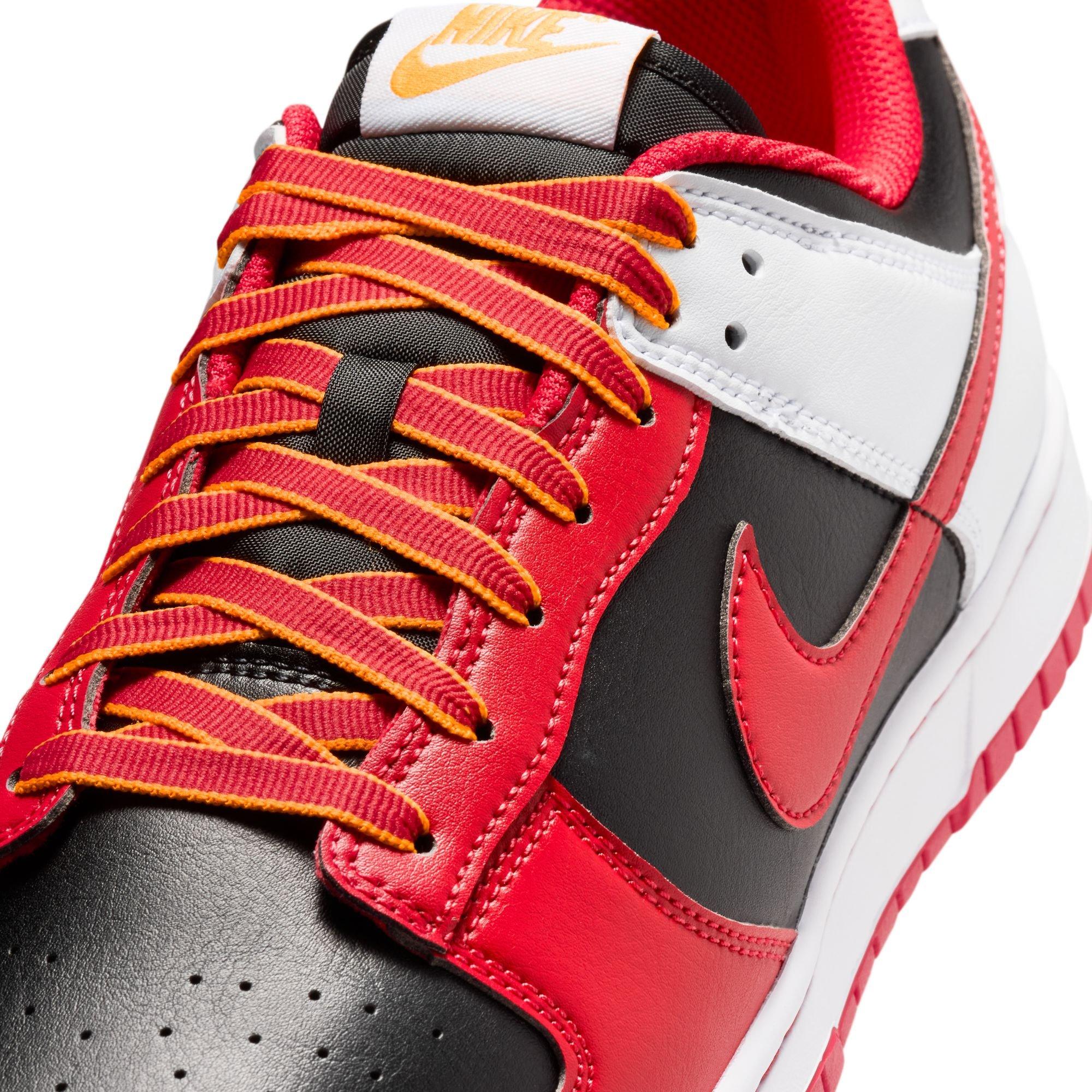 Nike Dunk Low Retro "Black/University Red/White" Men's Shoe - RED/BLACK Thumbnail View 9