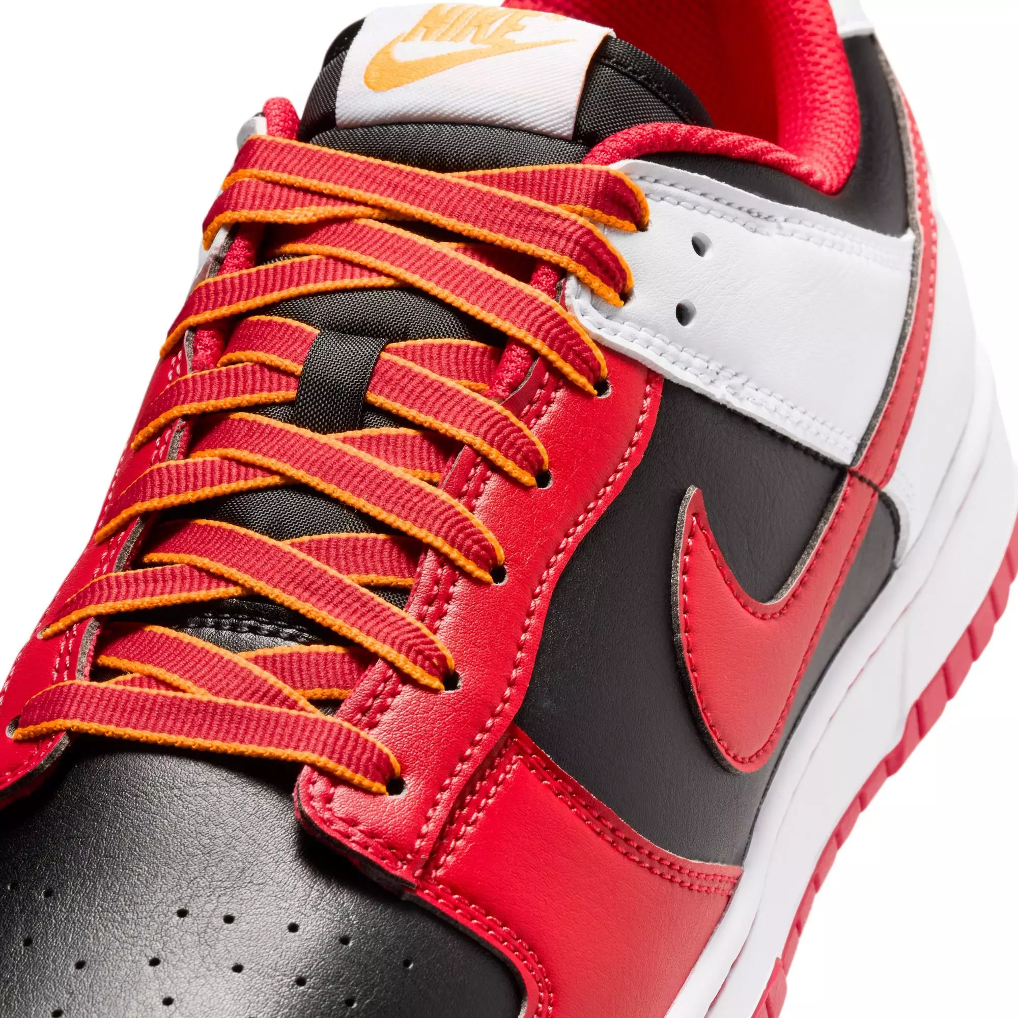 Nike Dunk Low Retro "Black/University Red/White" Men's Shoe - RED/BLACK