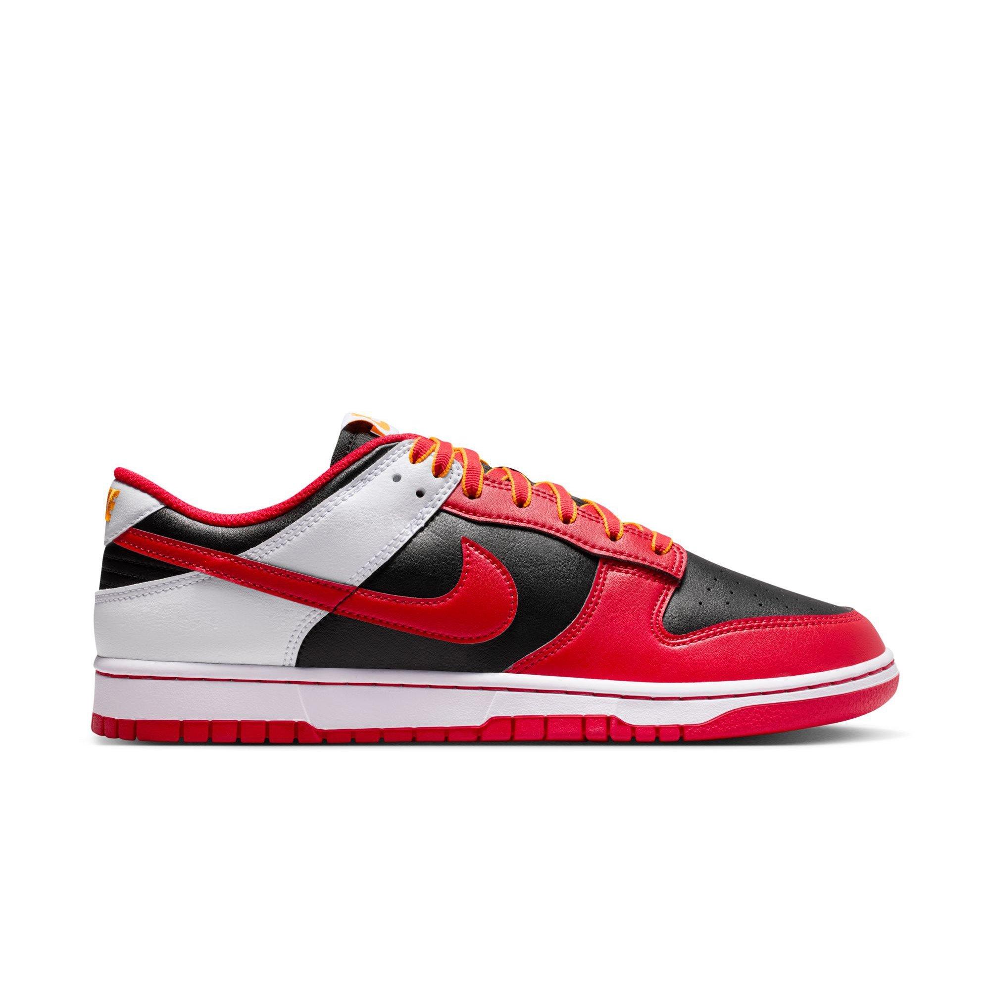 Nike Dunk Low Retro "Black/University Red/White" Men's Shoe - RED/BLACK Thumbnail View 1