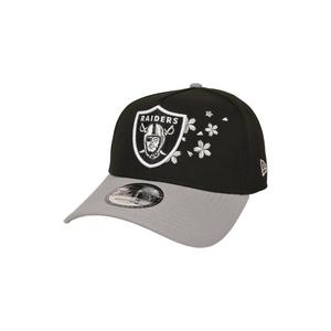New Era Las Vegas Raiders 9FORTY A-Frame Cherry Blossom Snapback Hat-Black/Grey