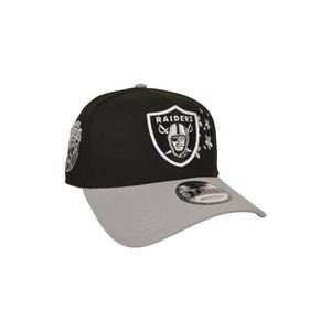 New Era Las Vegas Raiders 9FORTY A-Frame Cherry Blossom Snapback Hat-Black/Grey