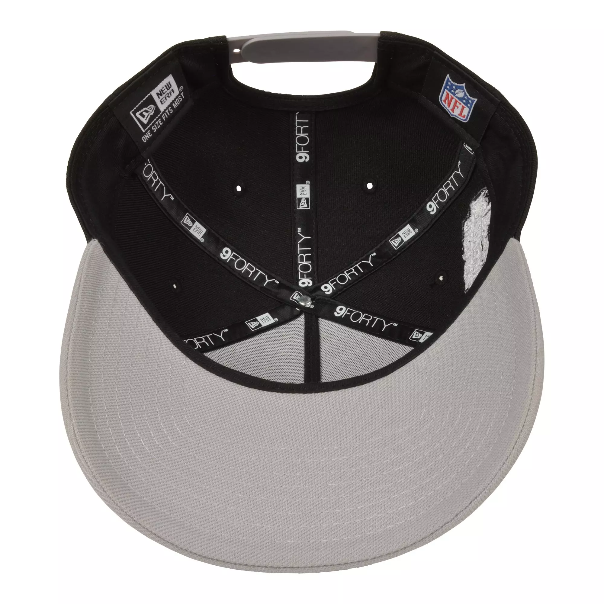 New Era Las Vegas Raiders 9FORTY A-Frame Cherry Blossom Snapback Hat - Black/Grey - BLACK/GREY