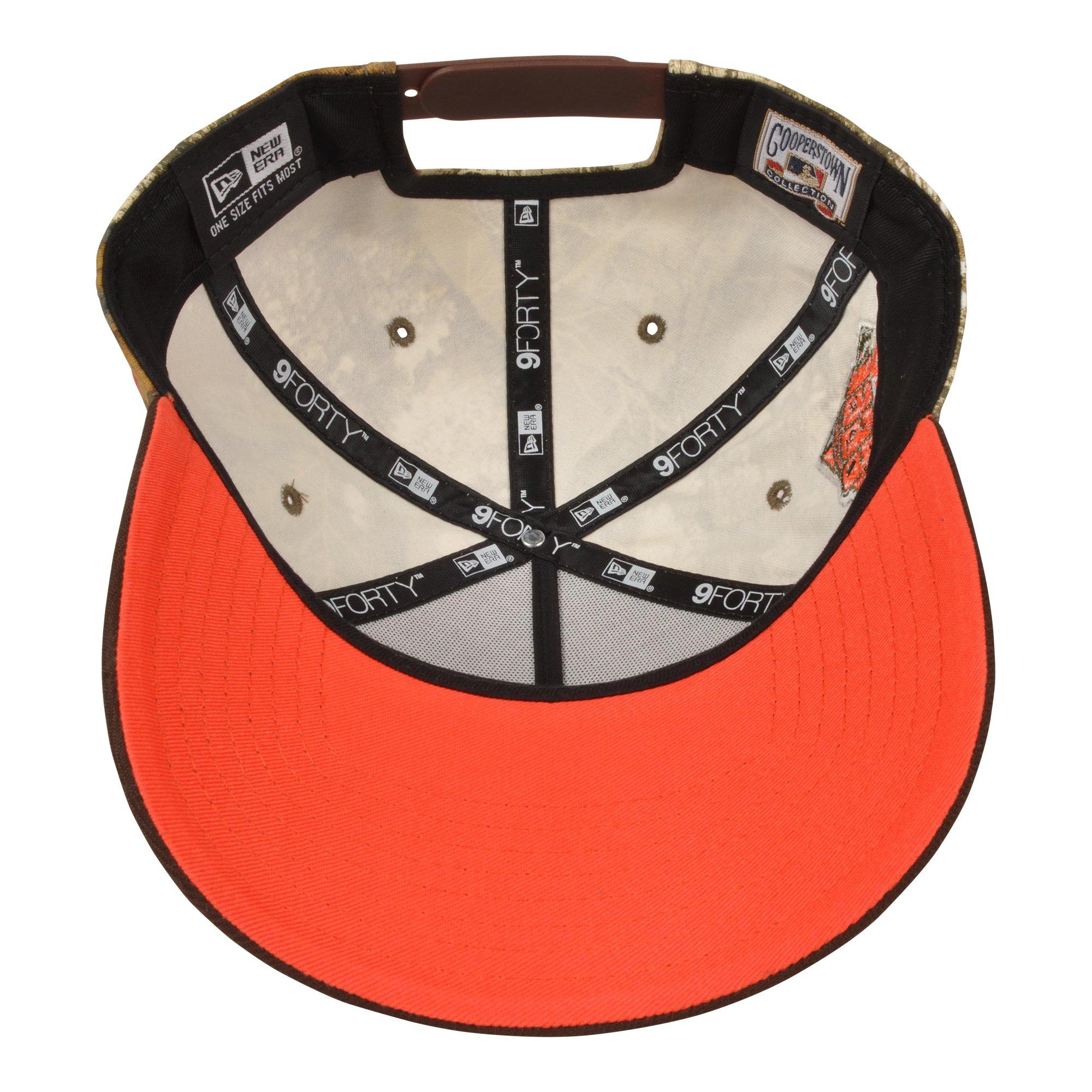 New Era Chicago White Sox 9FORTY A-Frame Cherry Blossom Snapback Hat - Black/Tan - BLACK/TAN Thumbnail View 5