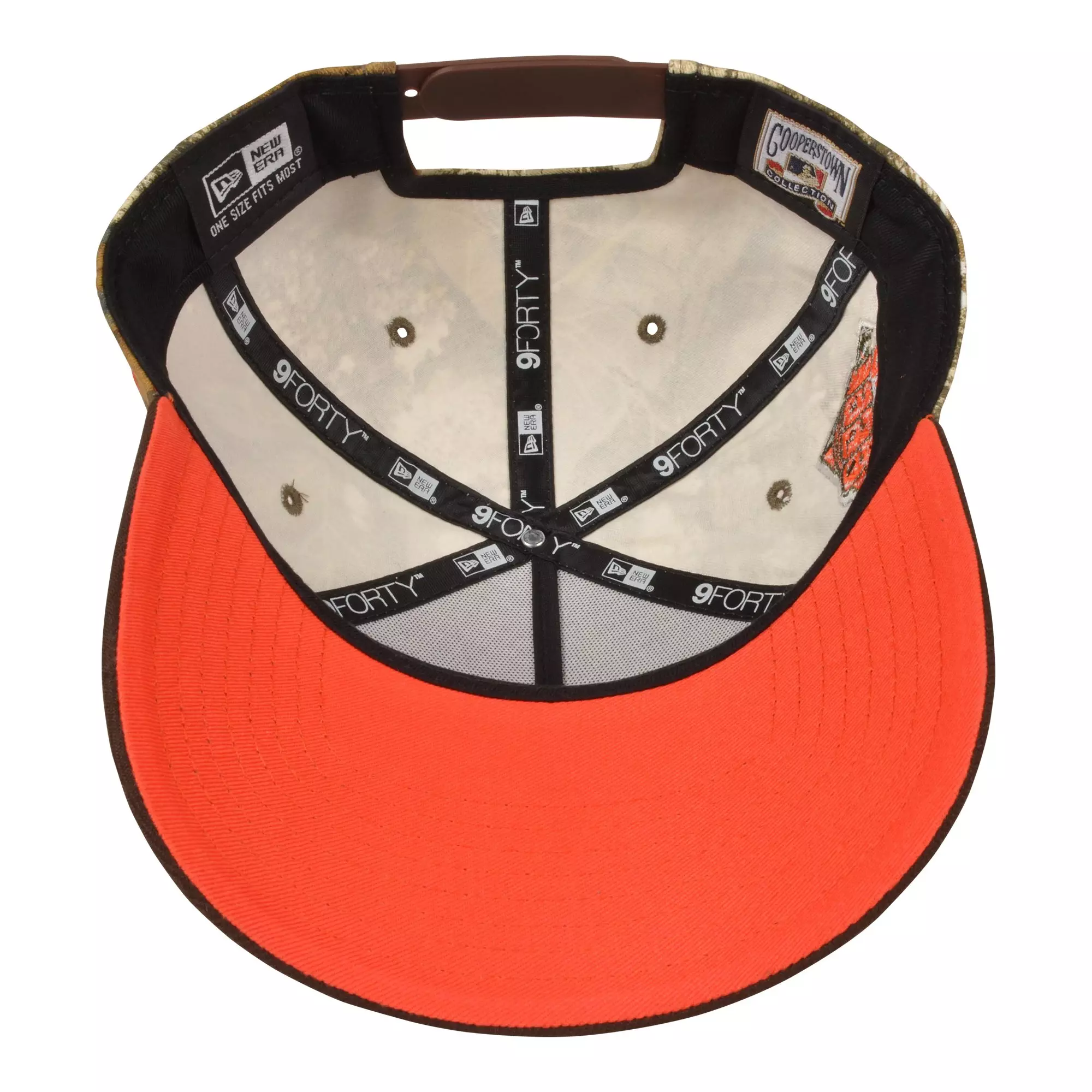 New Era New York Yankees 9FORTY A-Frame Cherry Blossom Snapback Hat-Black/Orange - BLACK/ORANGE