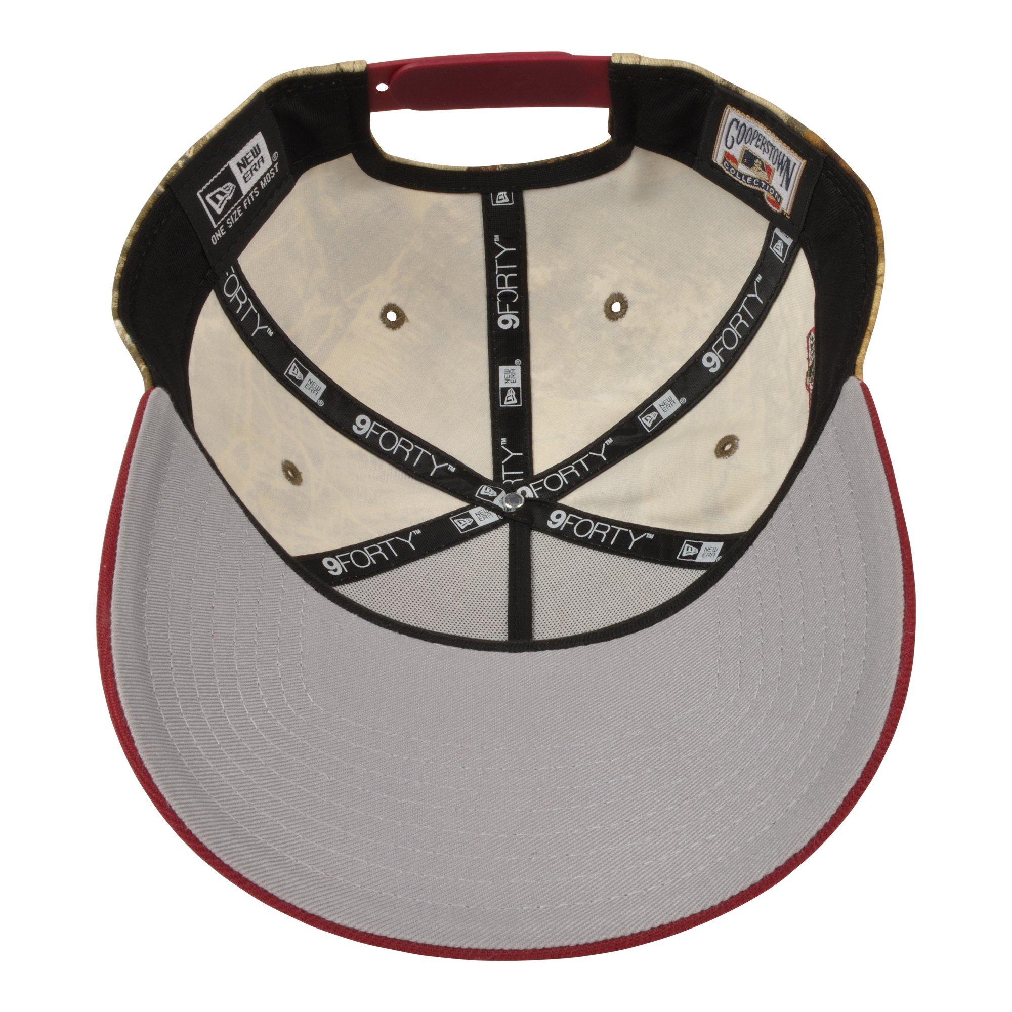 New Era Philadelphia Phillies 9FORTY A-Frame Cherry Blossom Snapback Hat - Maroon - MAROON Thumbnail View 5