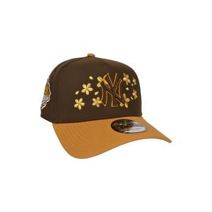 New Era New York Yankees 9FORTY A-Frame Cherry Blossom Snapback Hat-Brown