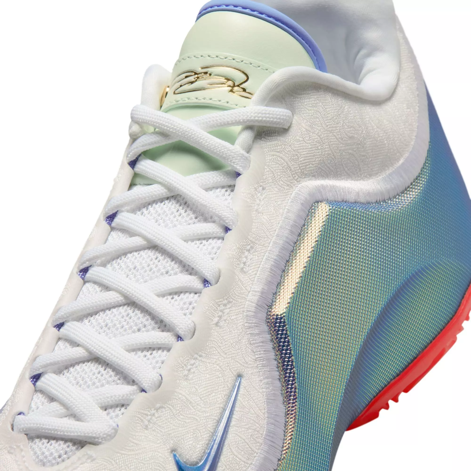 Nike LeBron XXIII "Motor King" Men's Basketball Shoe - WHITE/CRIMSON/VOLT TINT